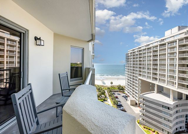 Views of the beach and ocean from the 10th floor balcony!