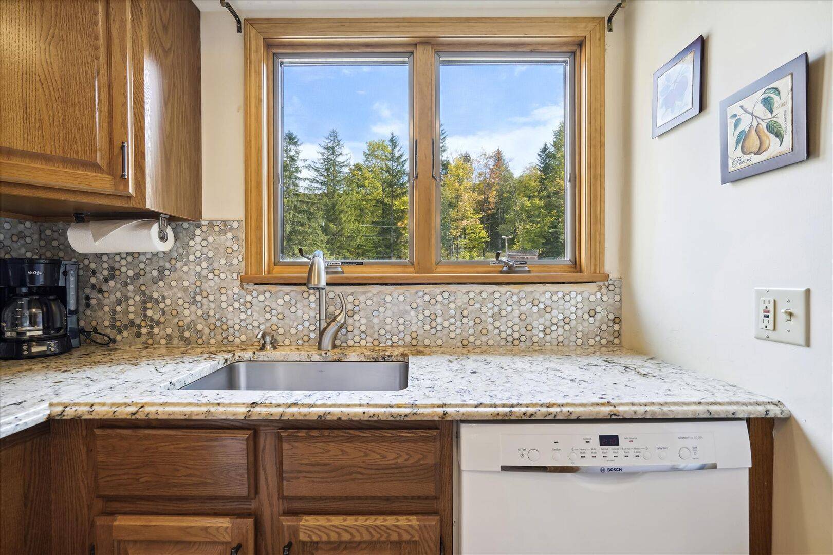 Kitchen with Woodland Views