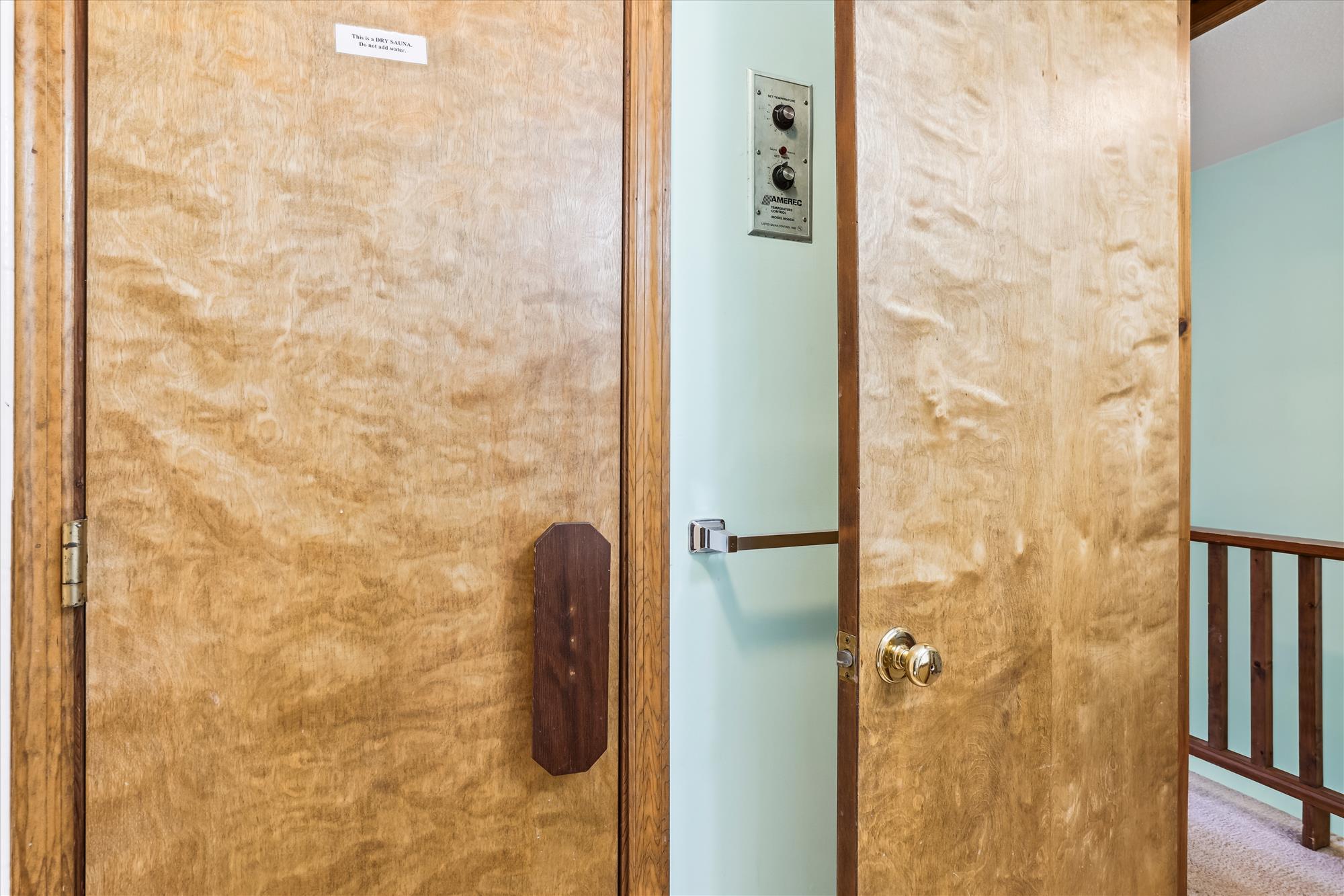 Sauna Entrance