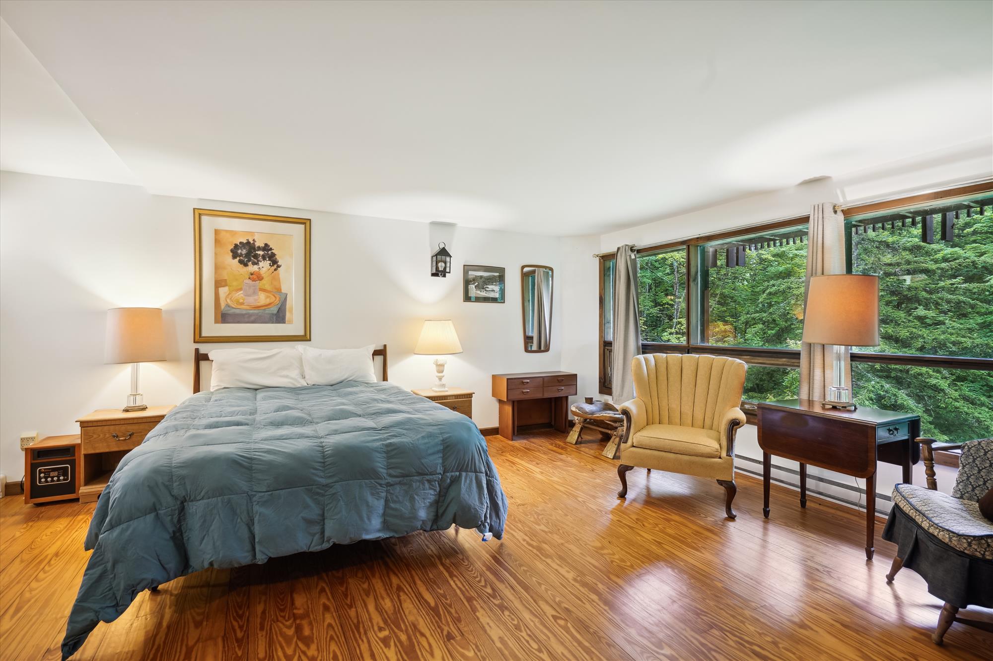 Primary Bedroom with Forest Views