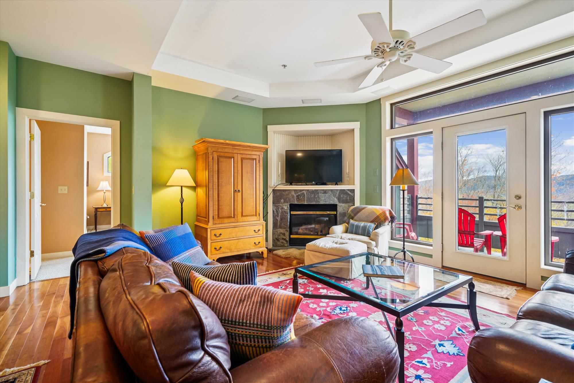 Living Room with Mountain Views