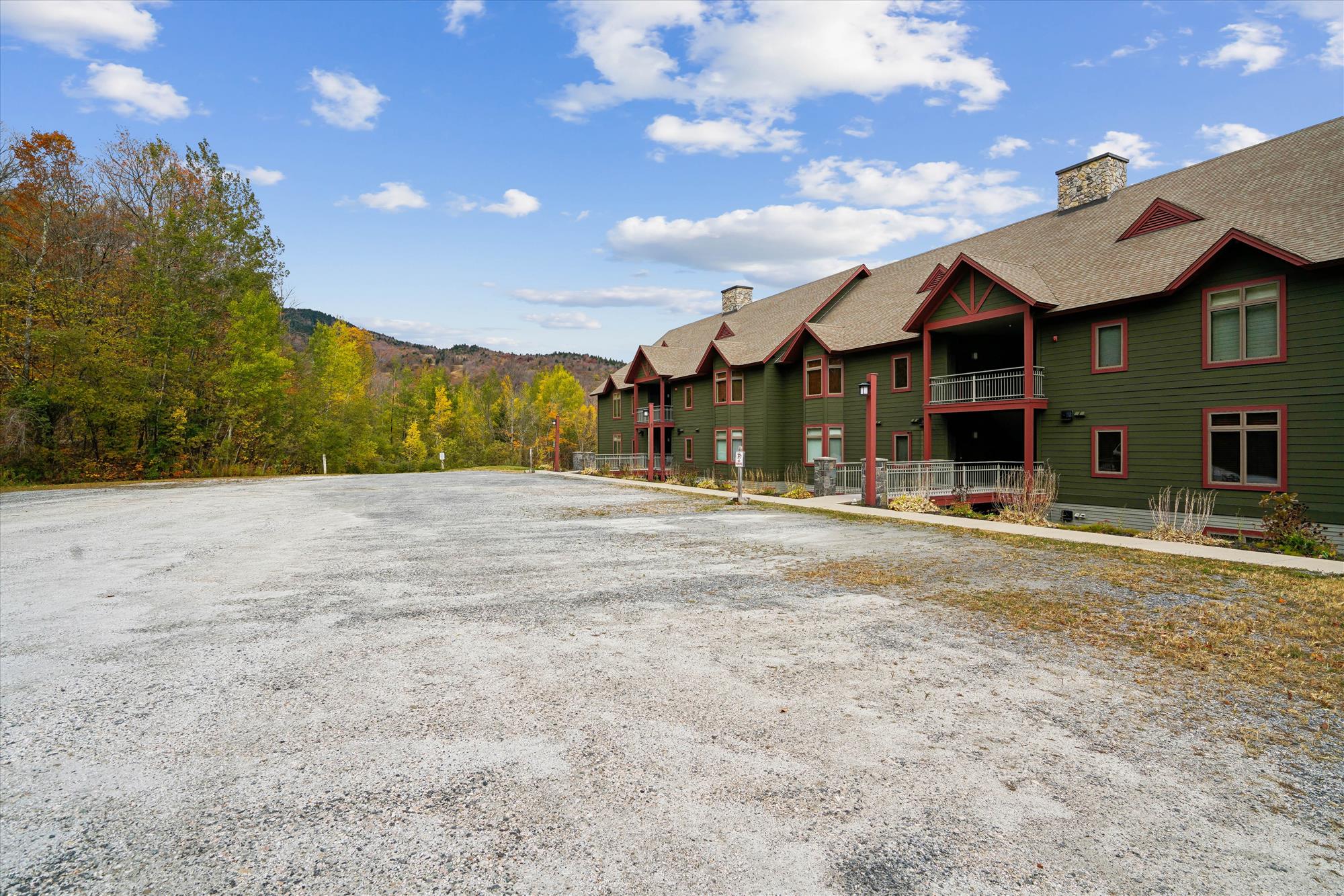 Lodges B building parking