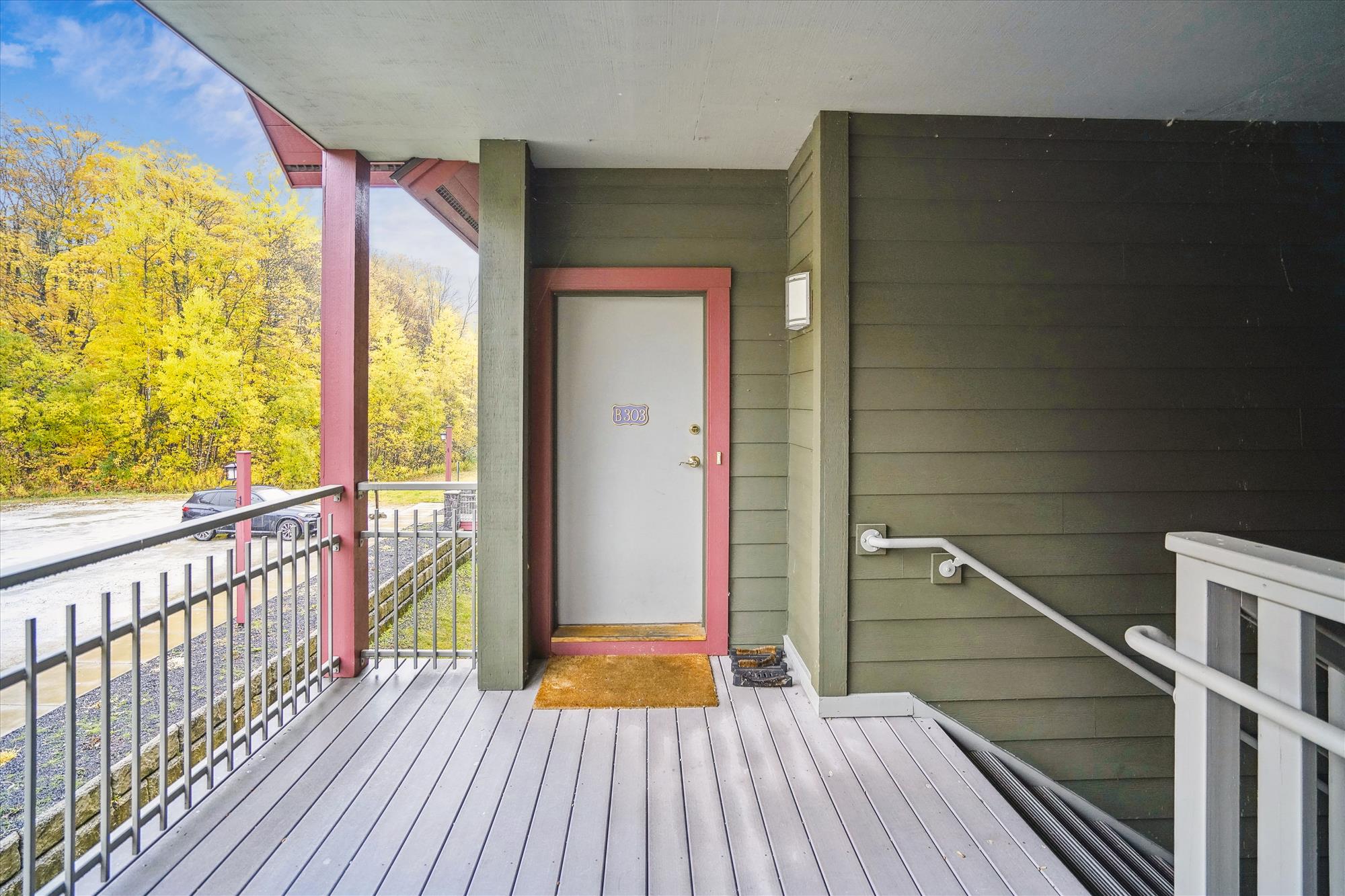Covered Condo Entrance