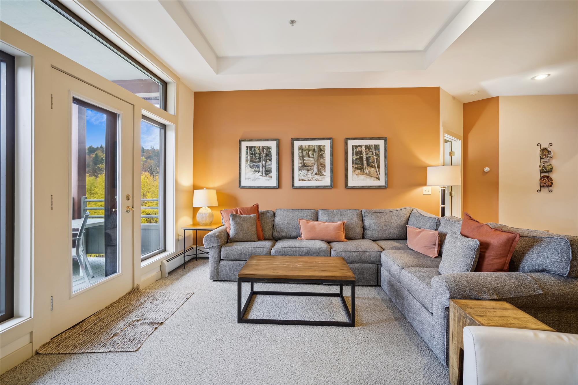Living Room with Balcony Access