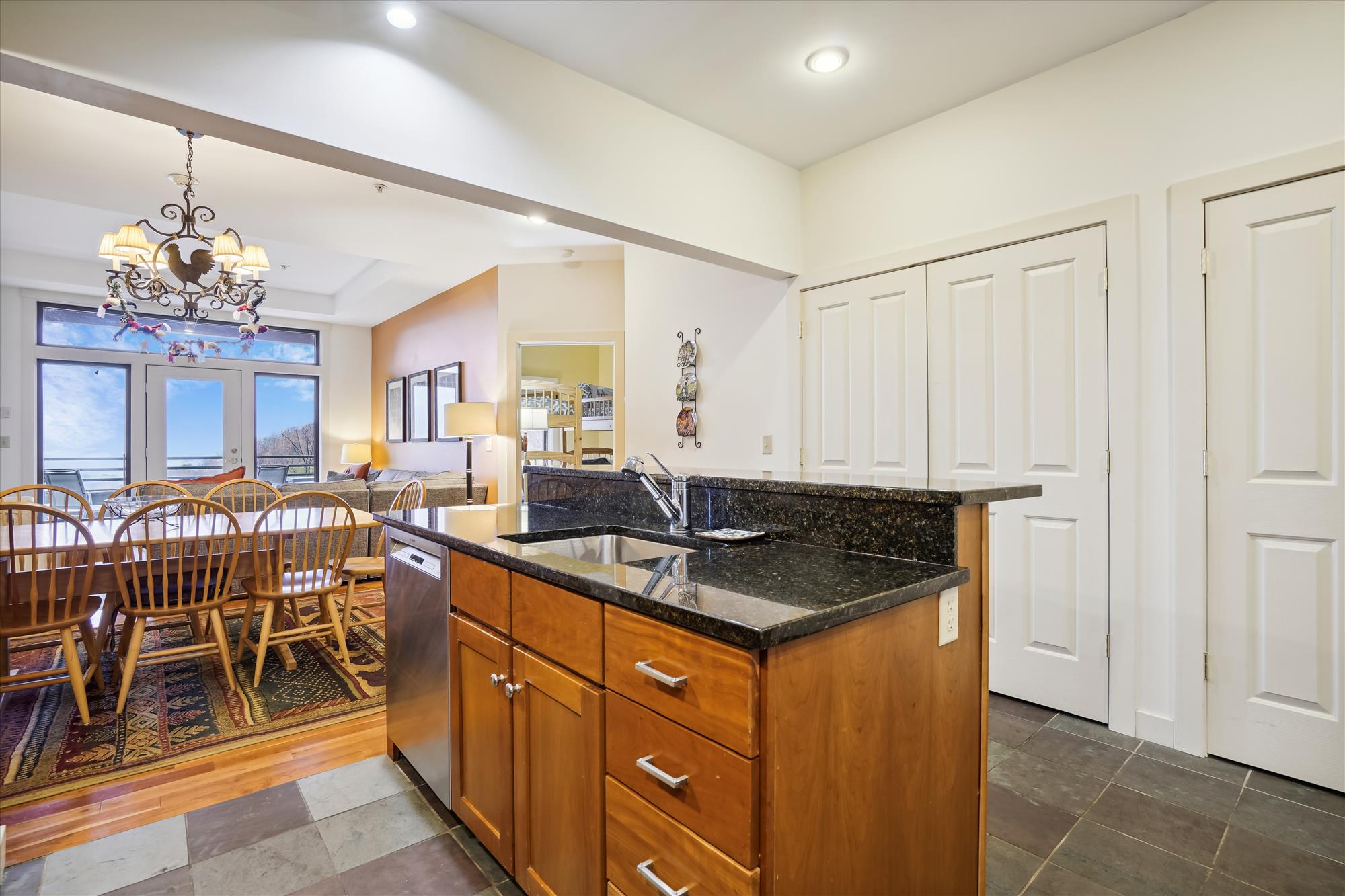 Open Kitchen and Dining Area