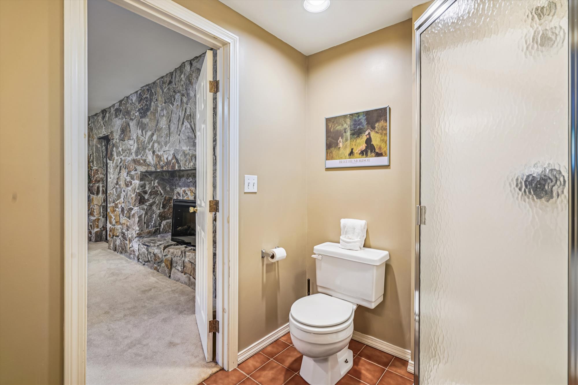 Bathroom with Corner Shower