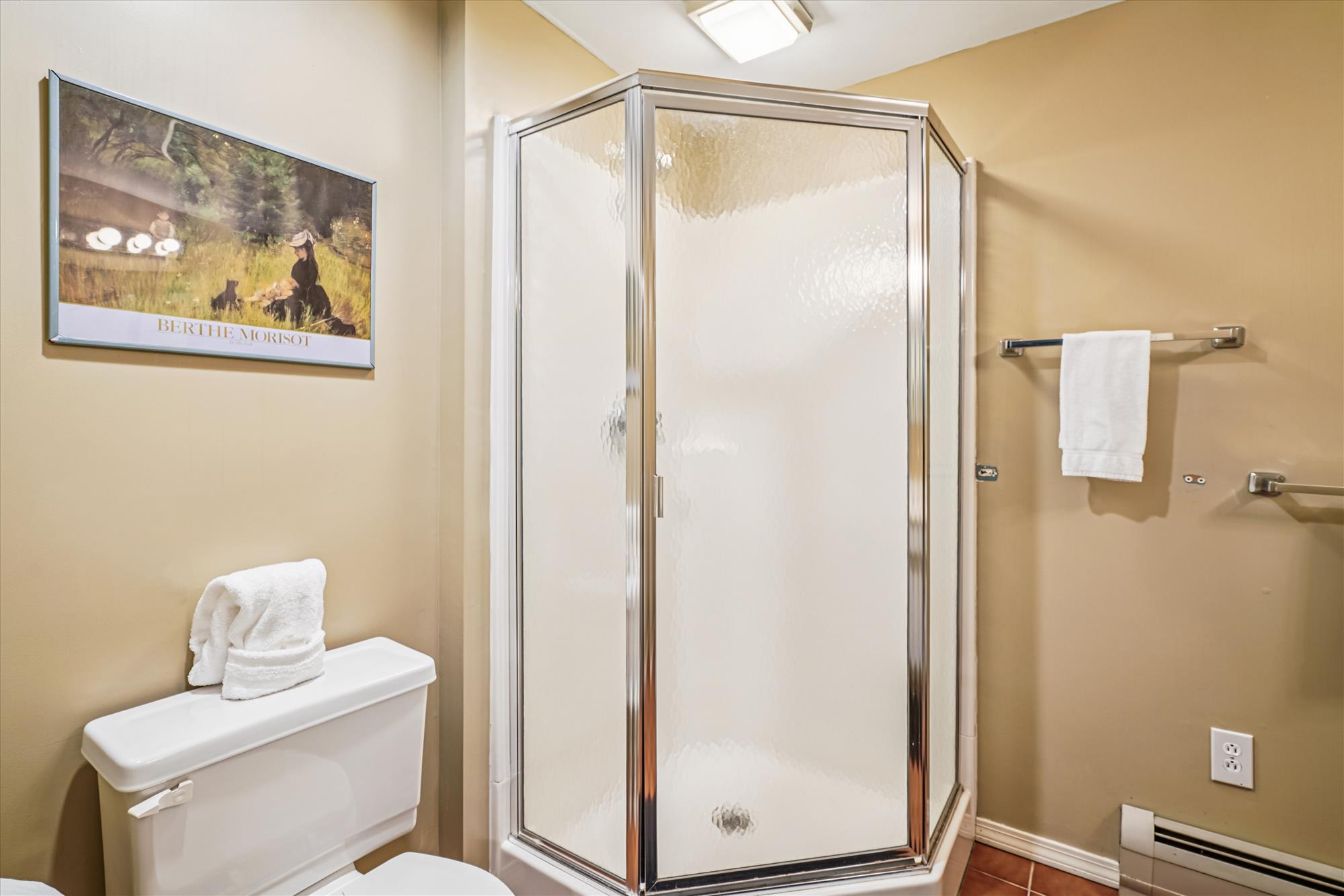 Bathroom with Corner Shower