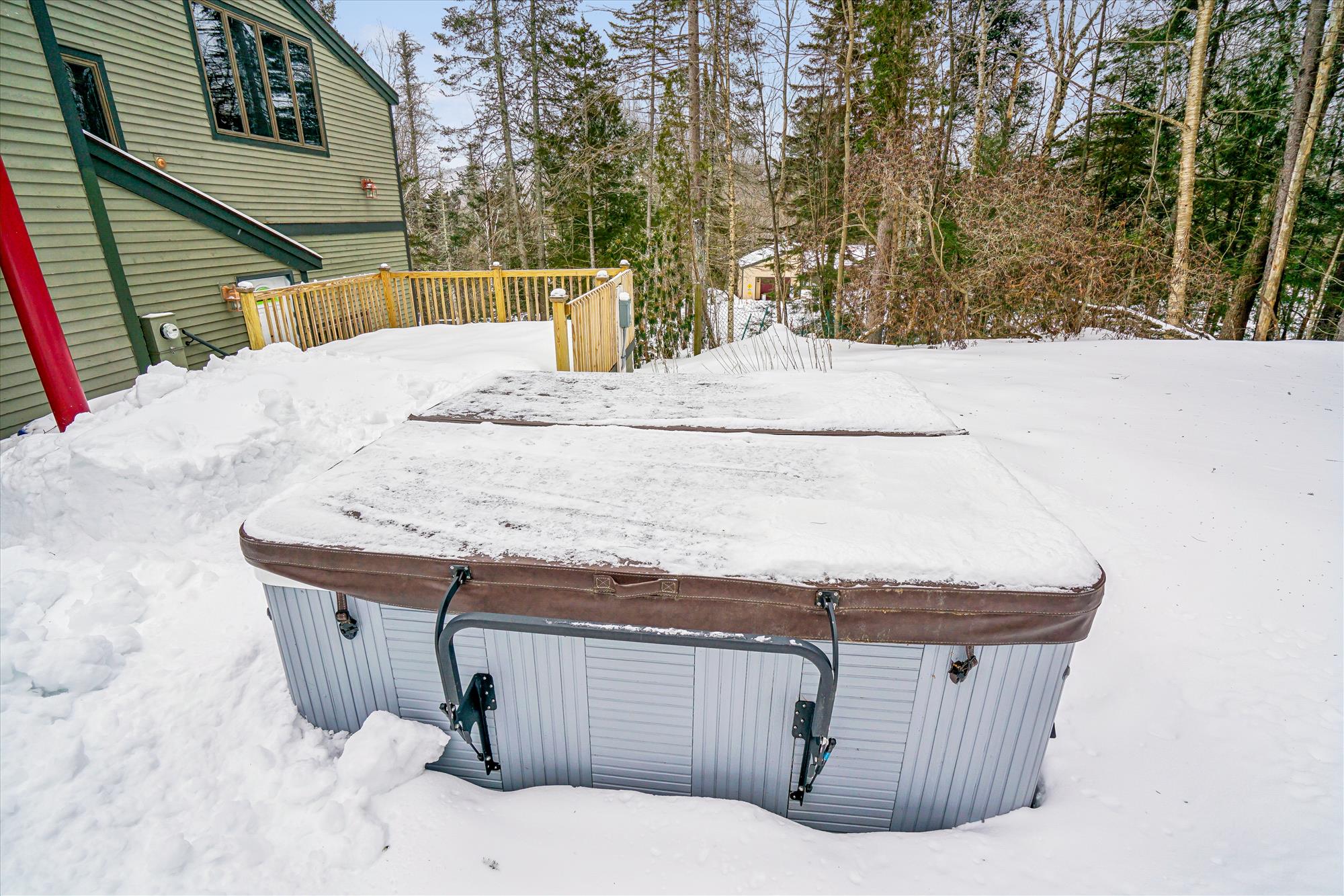 Hot Tub in a Wooded Setting
