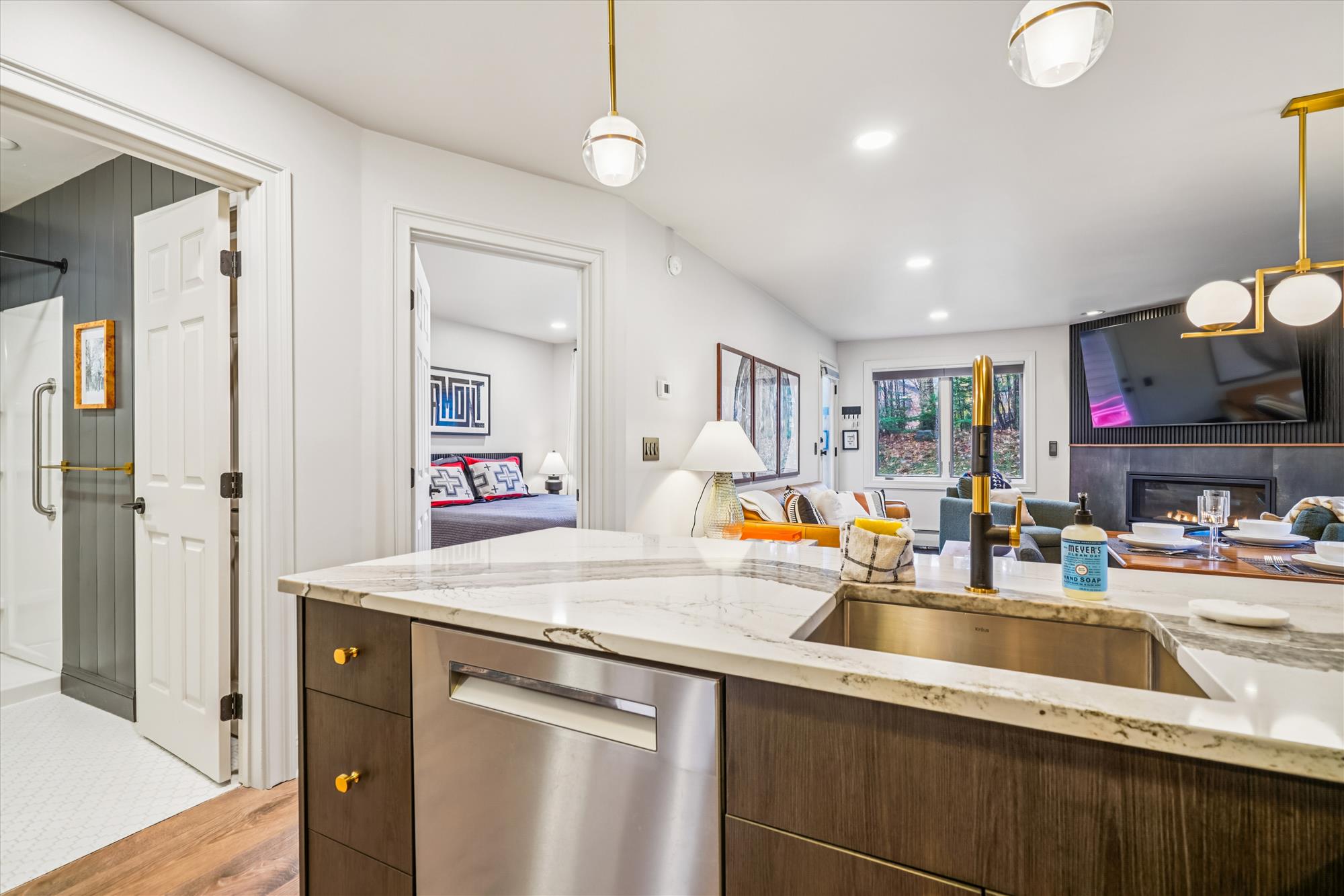 Open Kitchen and Living Space