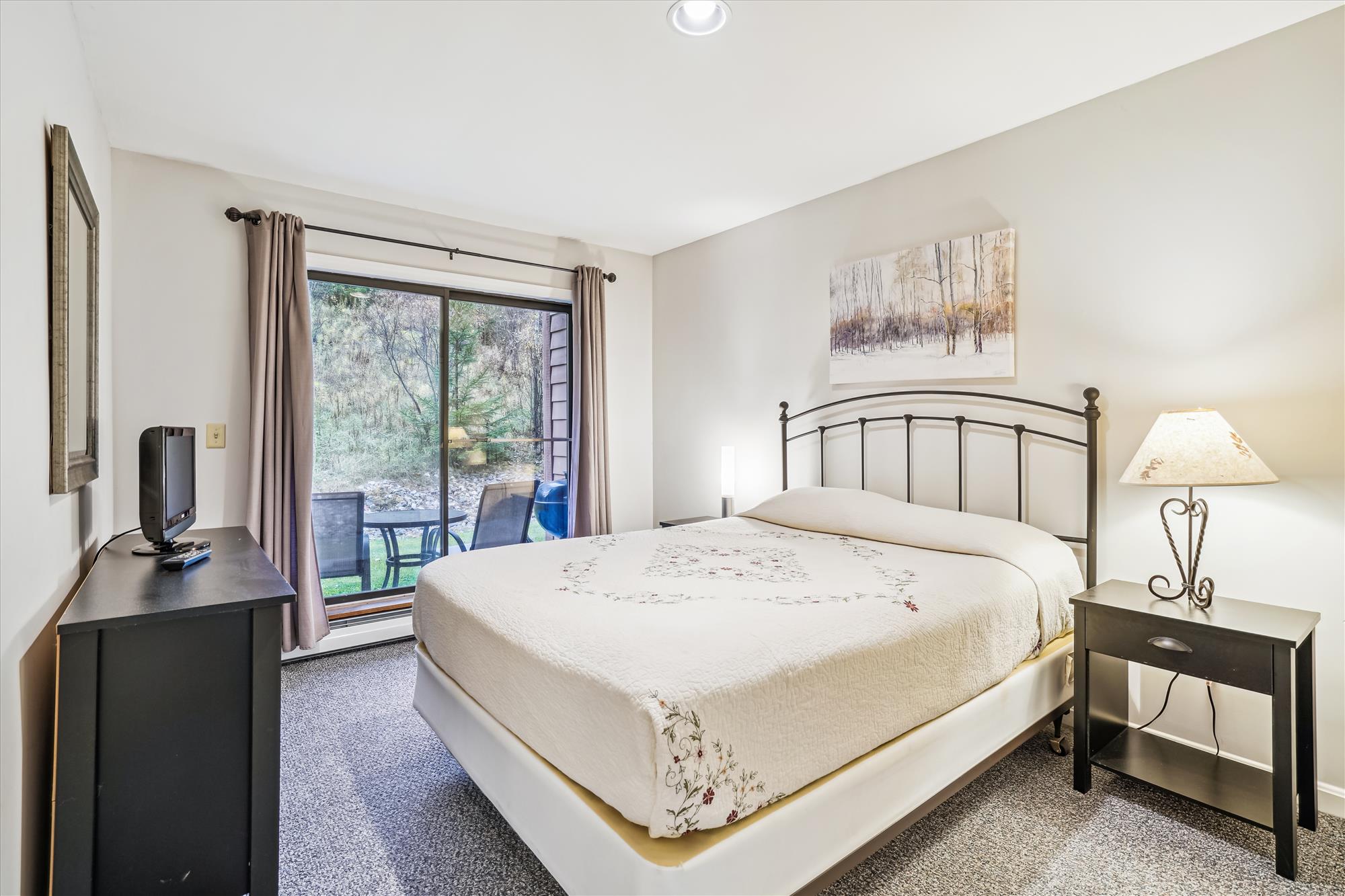 Bedroom with Patio Access