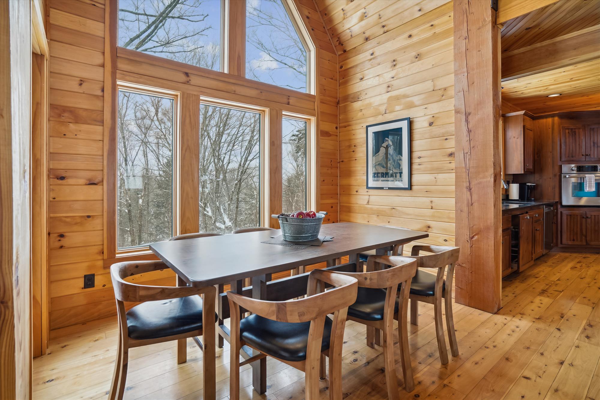 Dining Area with Forest Views