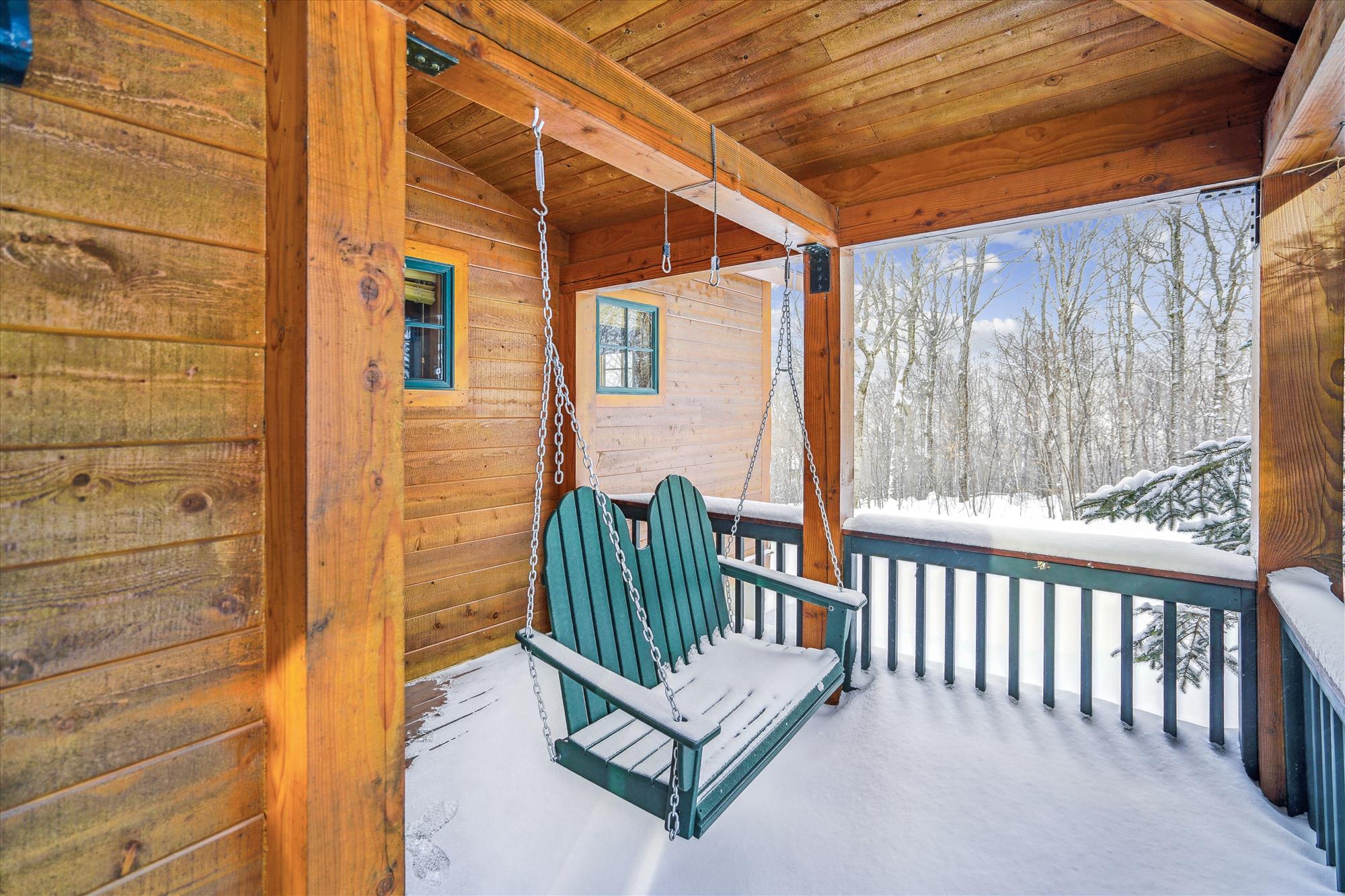 Covered Porch with Swing