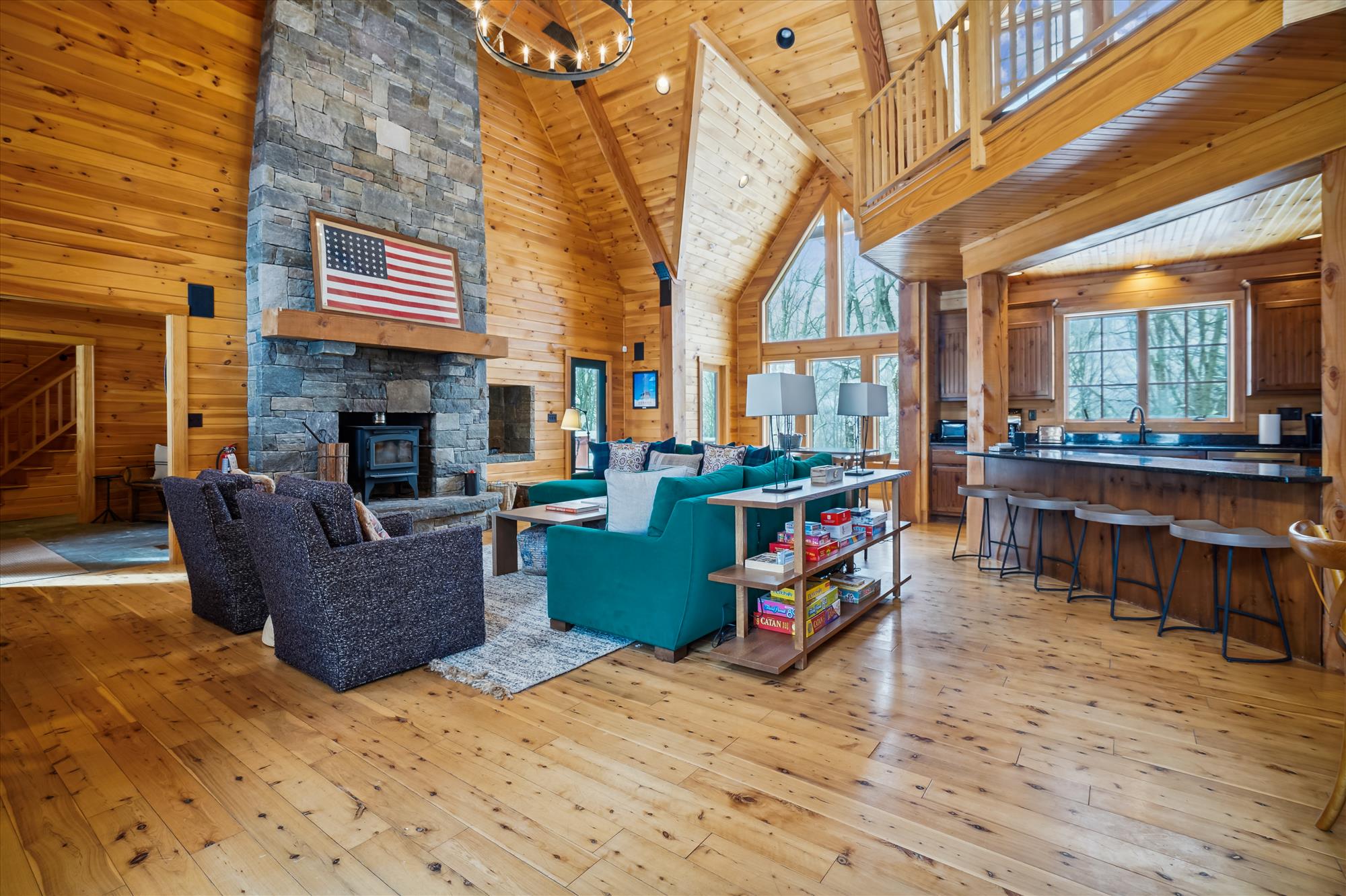 Spacious Great Room and Kitchen