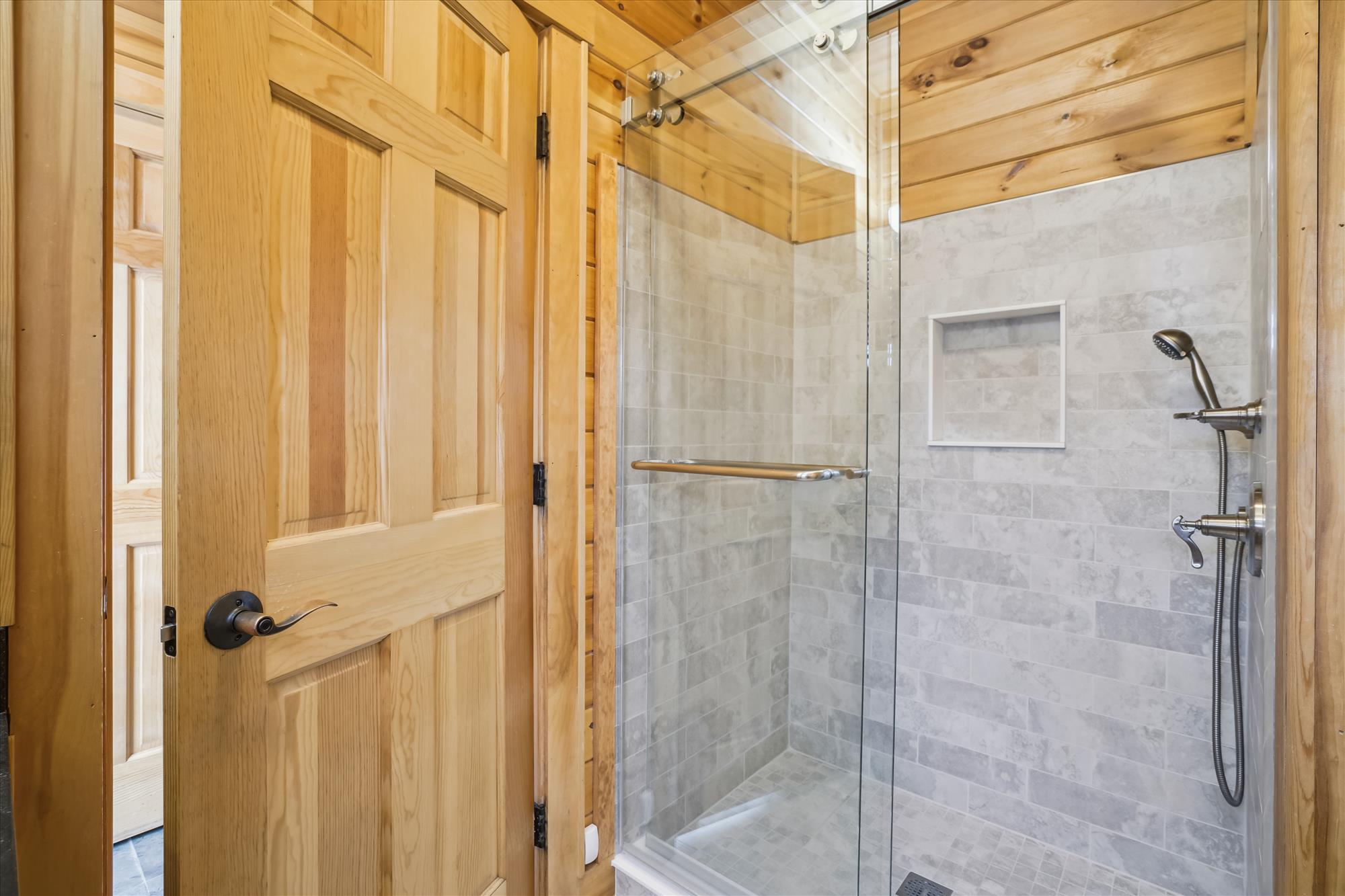 Walk-In Tiled Shower