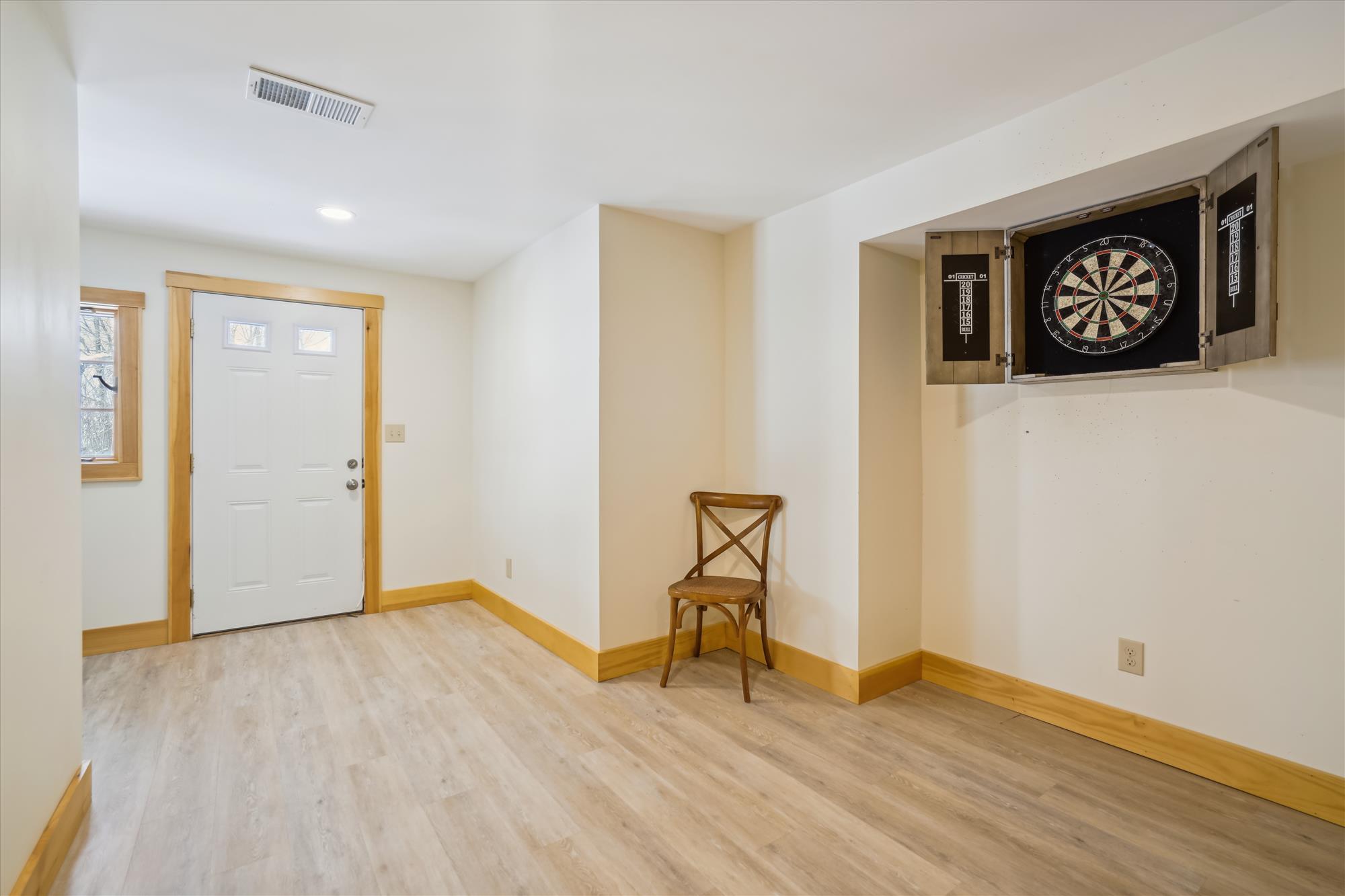 Game Area with Dart Board