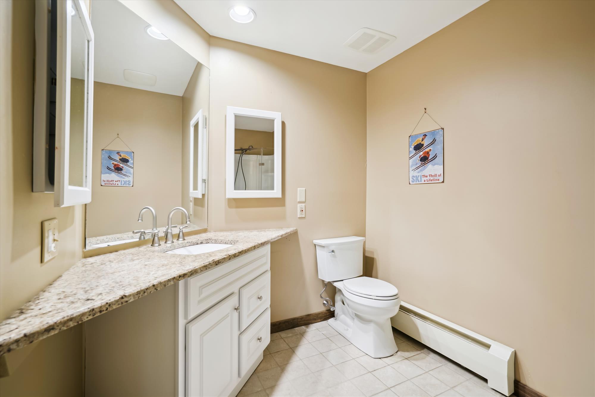 Spacious Bathroom with lots of counter space