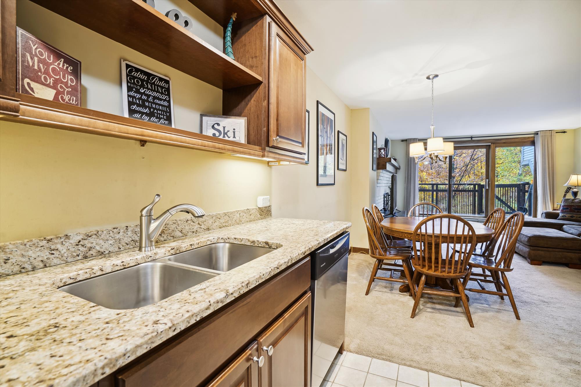 Kitchen Open to the Dining Area