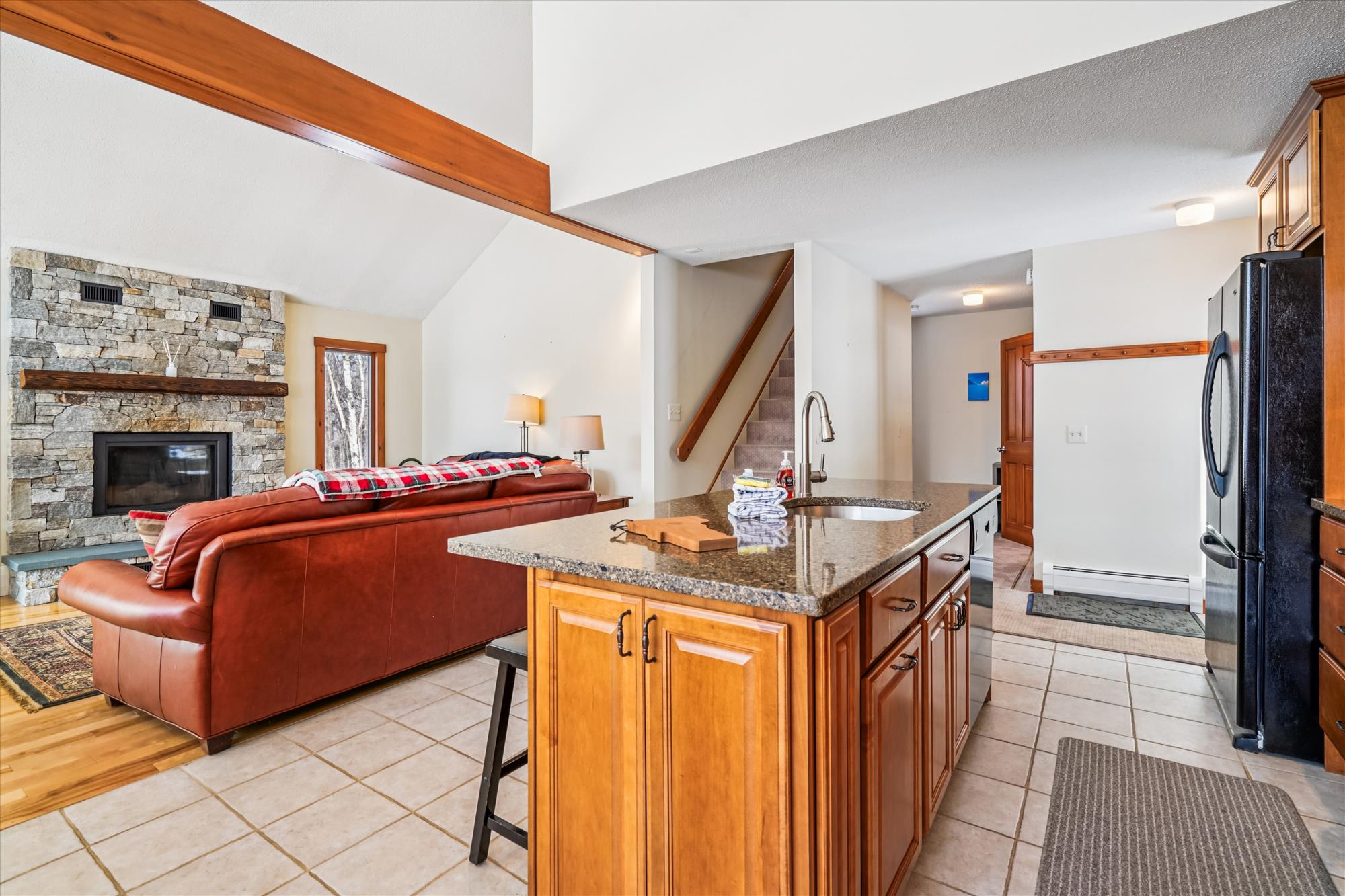 Open Kitchen and Living Area