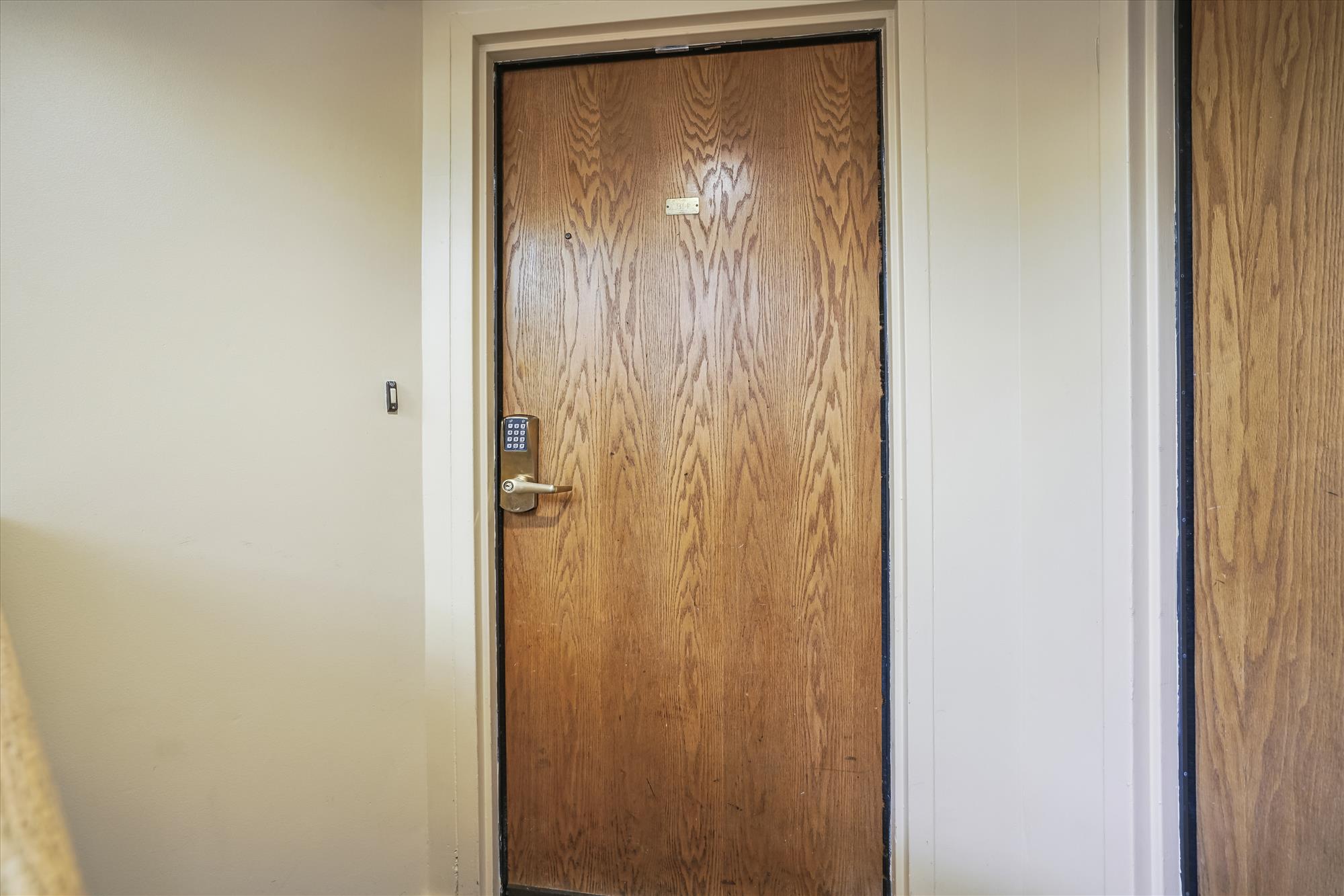 Private Unit Entrance with Keypad
