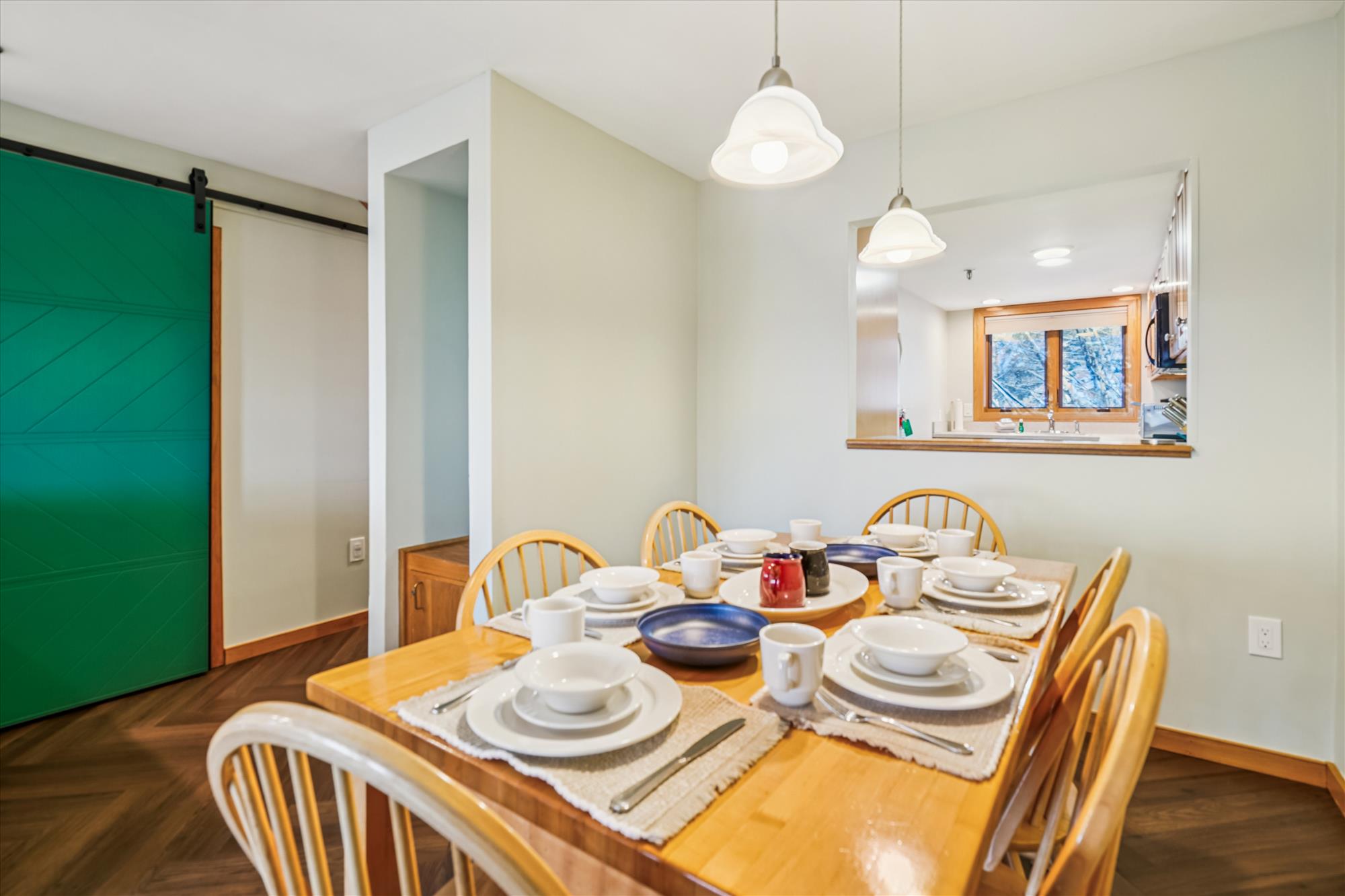 Open Dining Area with Kitchen Pass-Through