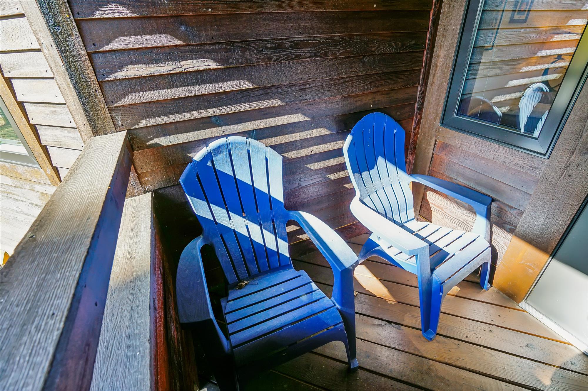 Balcony with Adirondack Chairs