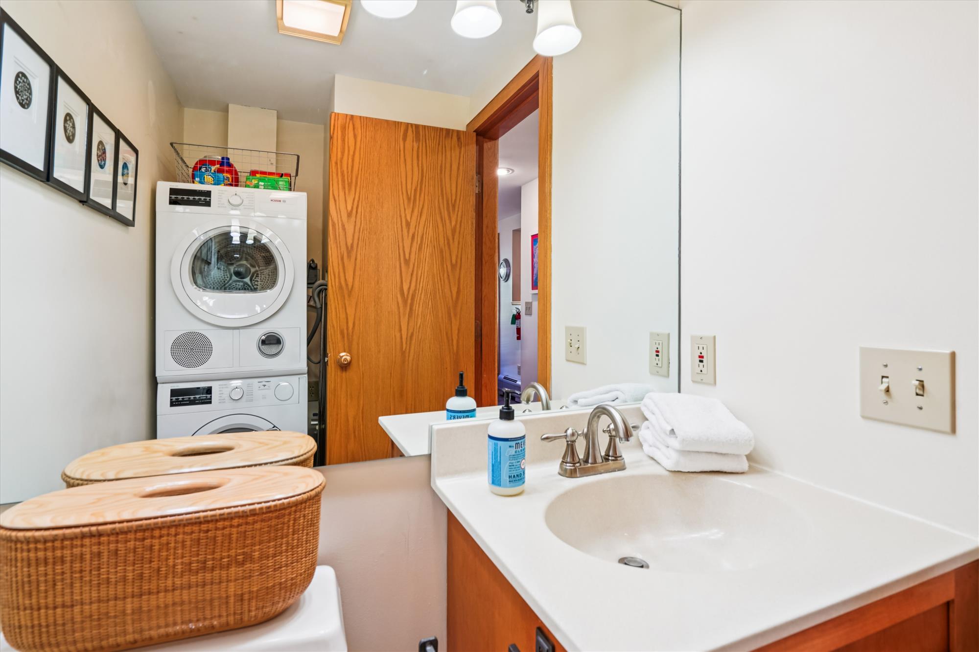 Bathroom with Washer and Dryer
