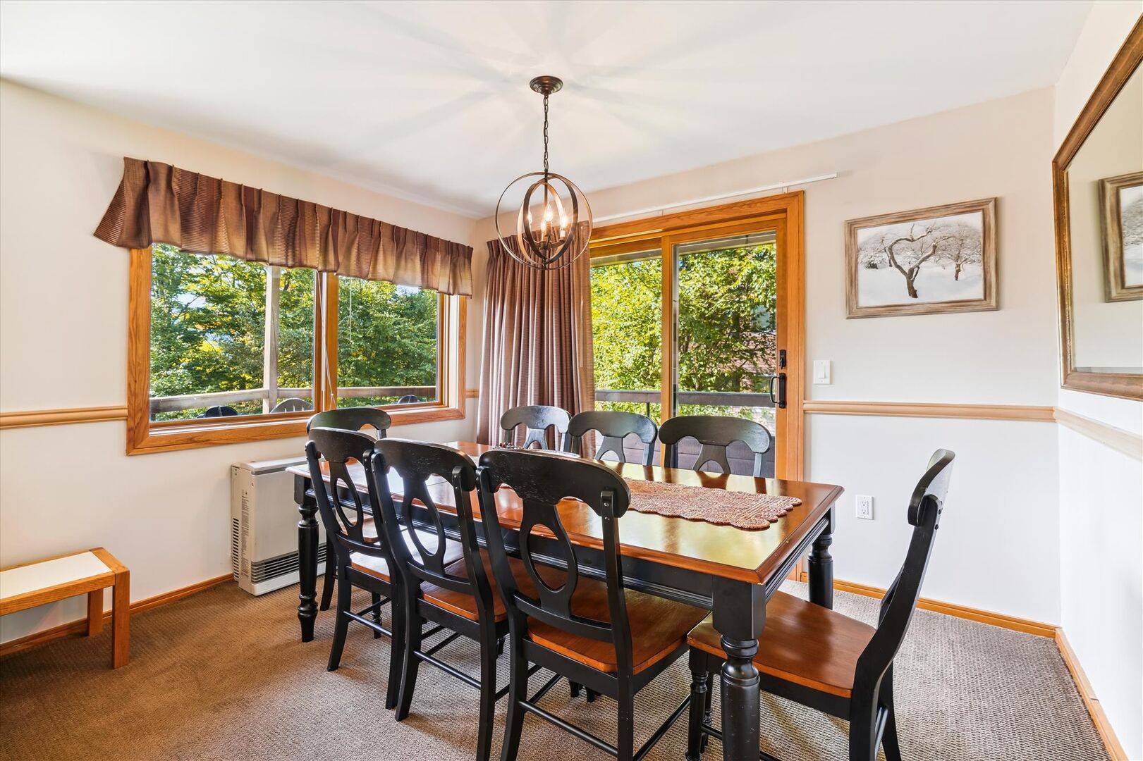 Dining Room with Deck Access