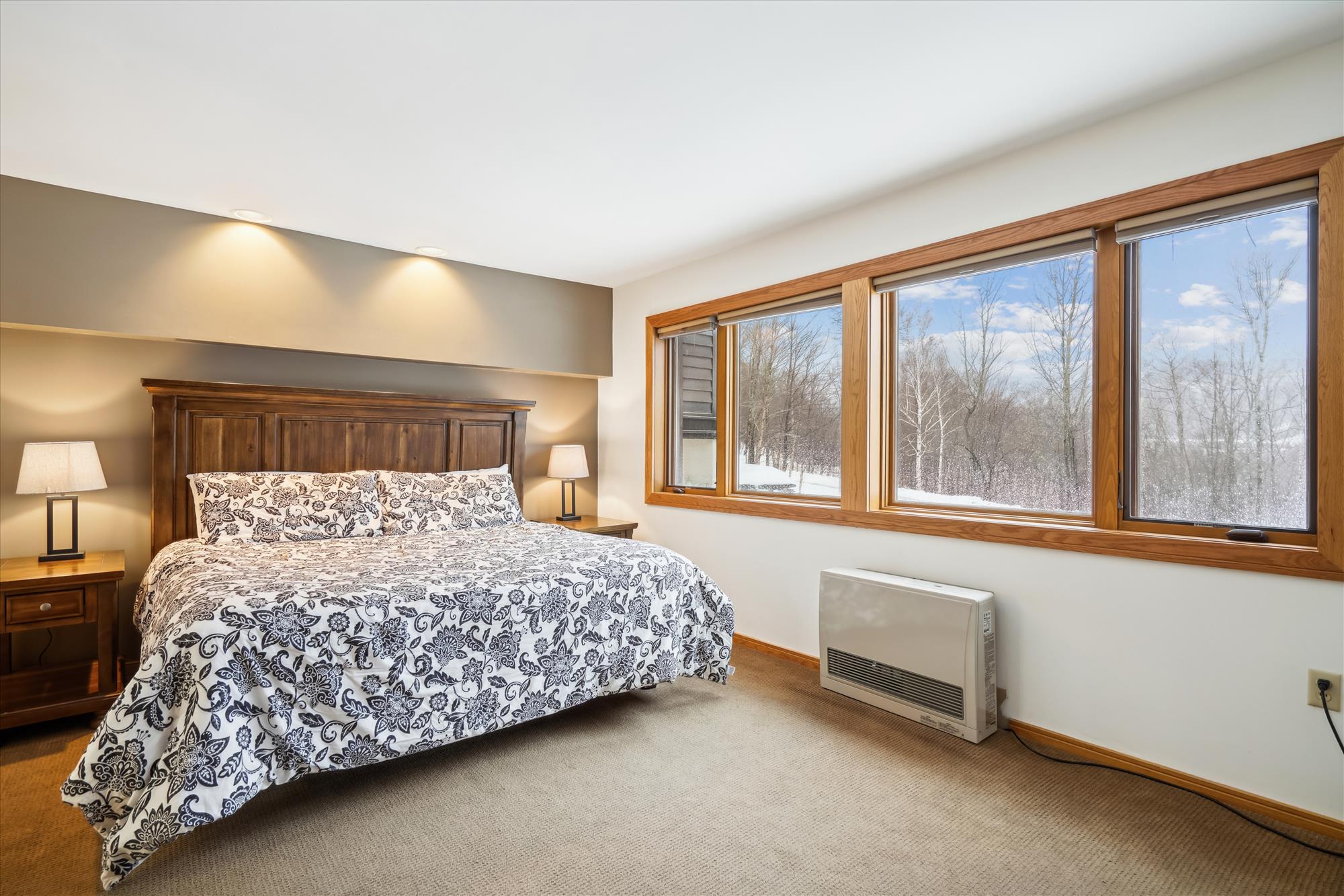 Primary King Bedroom in Winter