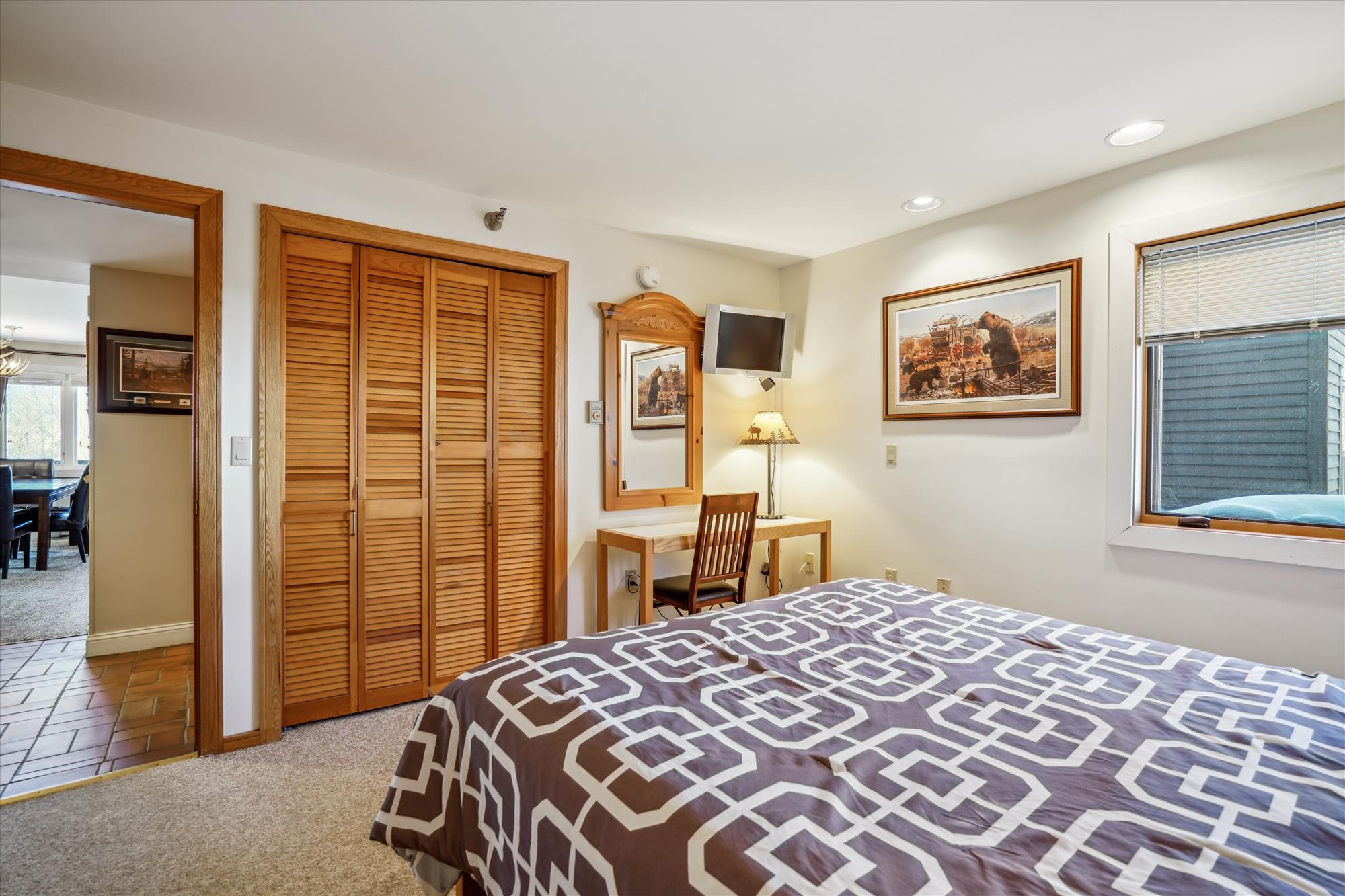 Guest Bedroom with Workspace Nook