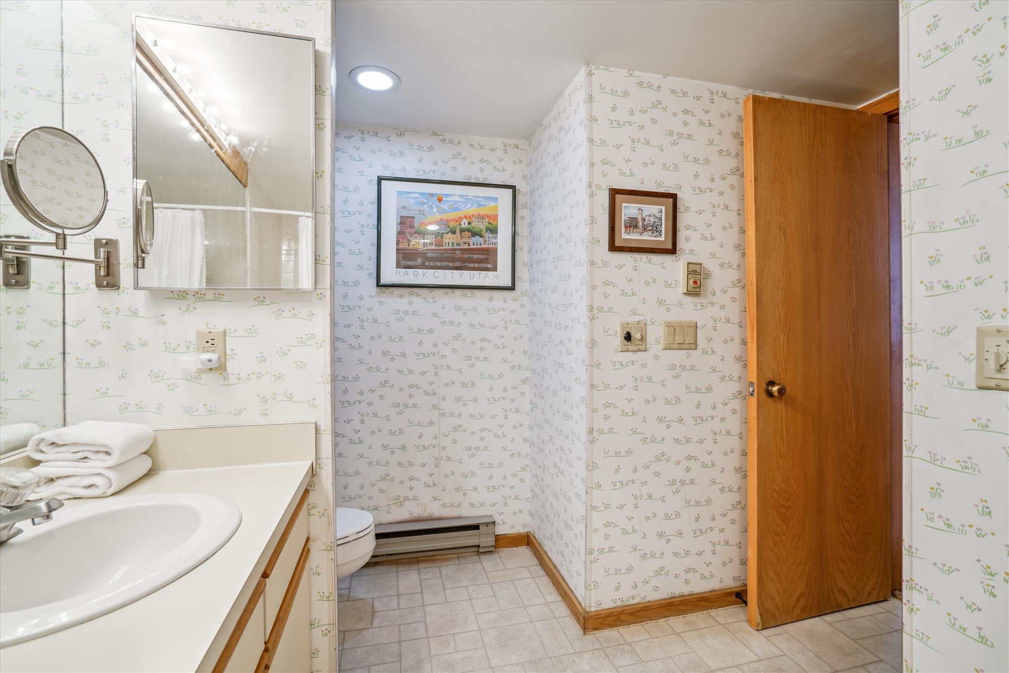 Bright Bathroom with Oversized Vanity