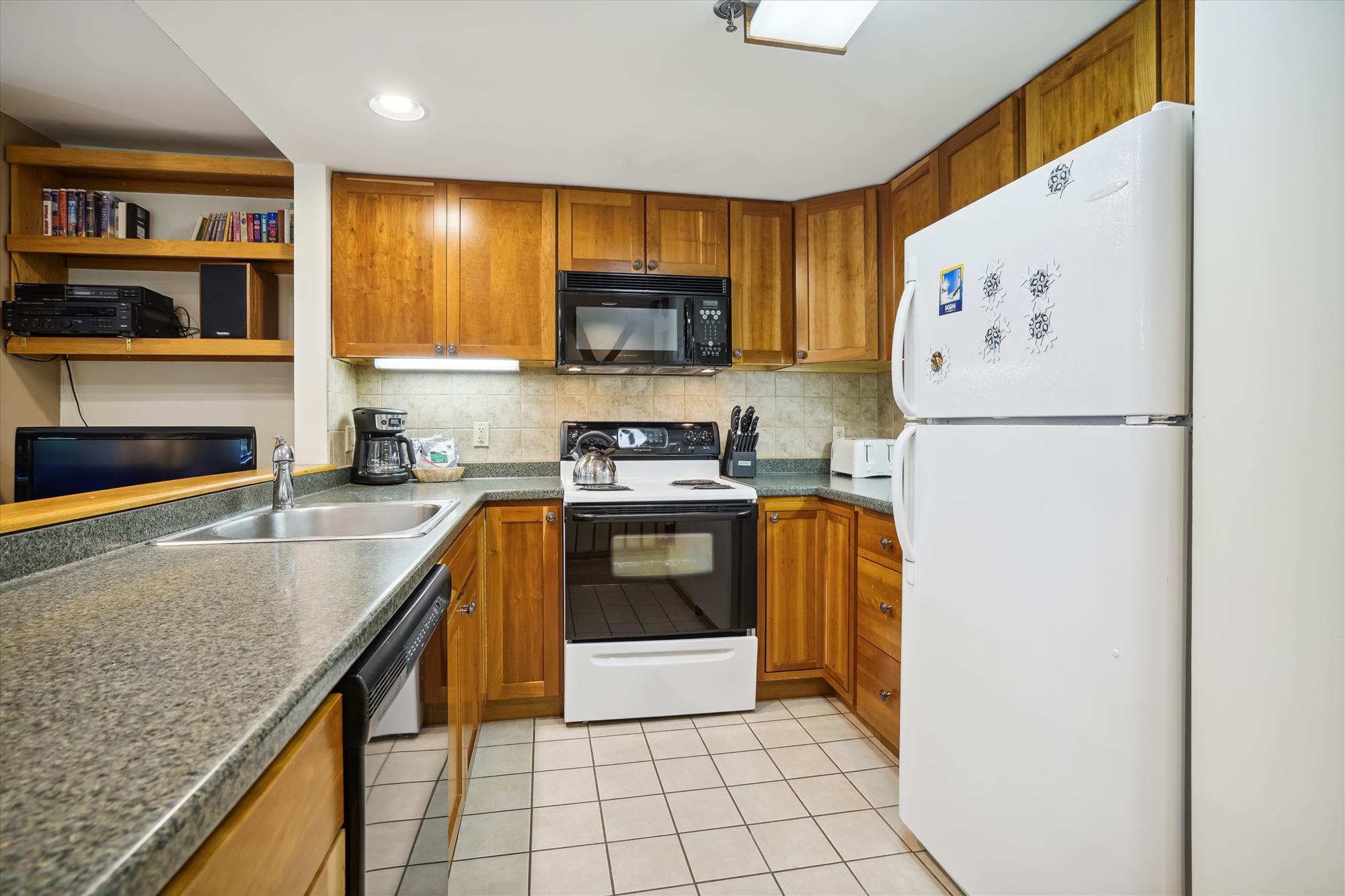 Modestly Stocked Kitchen Space