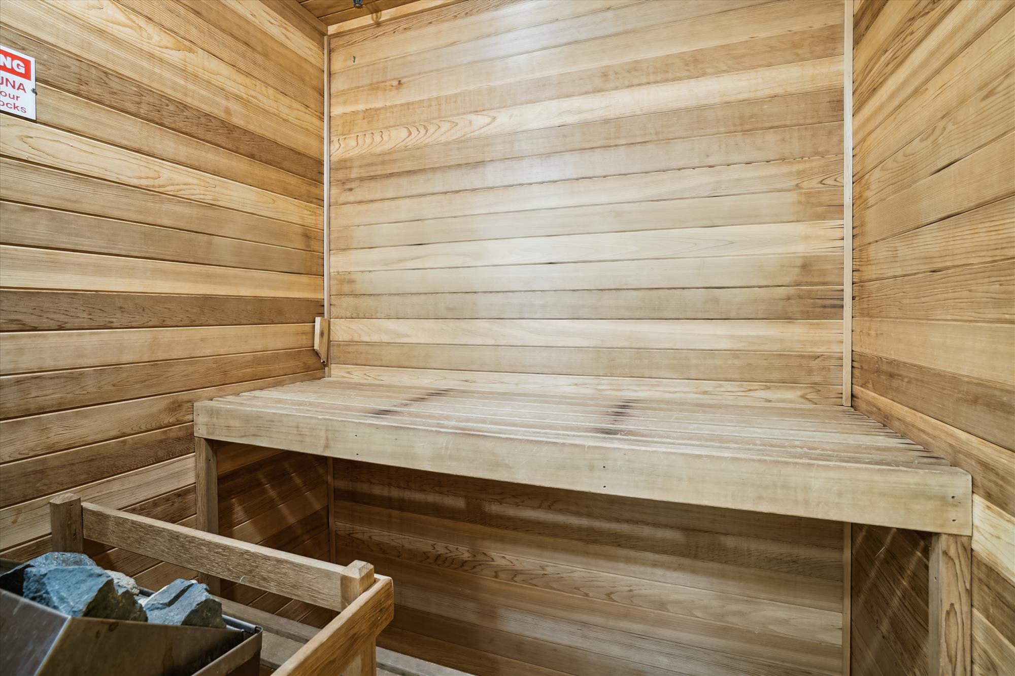 Traditional Sauna with Warm Wood Interior