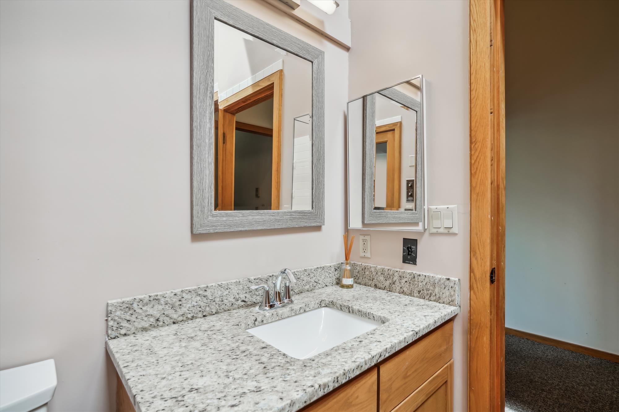 Modern Bathroom with Granite Vanity
