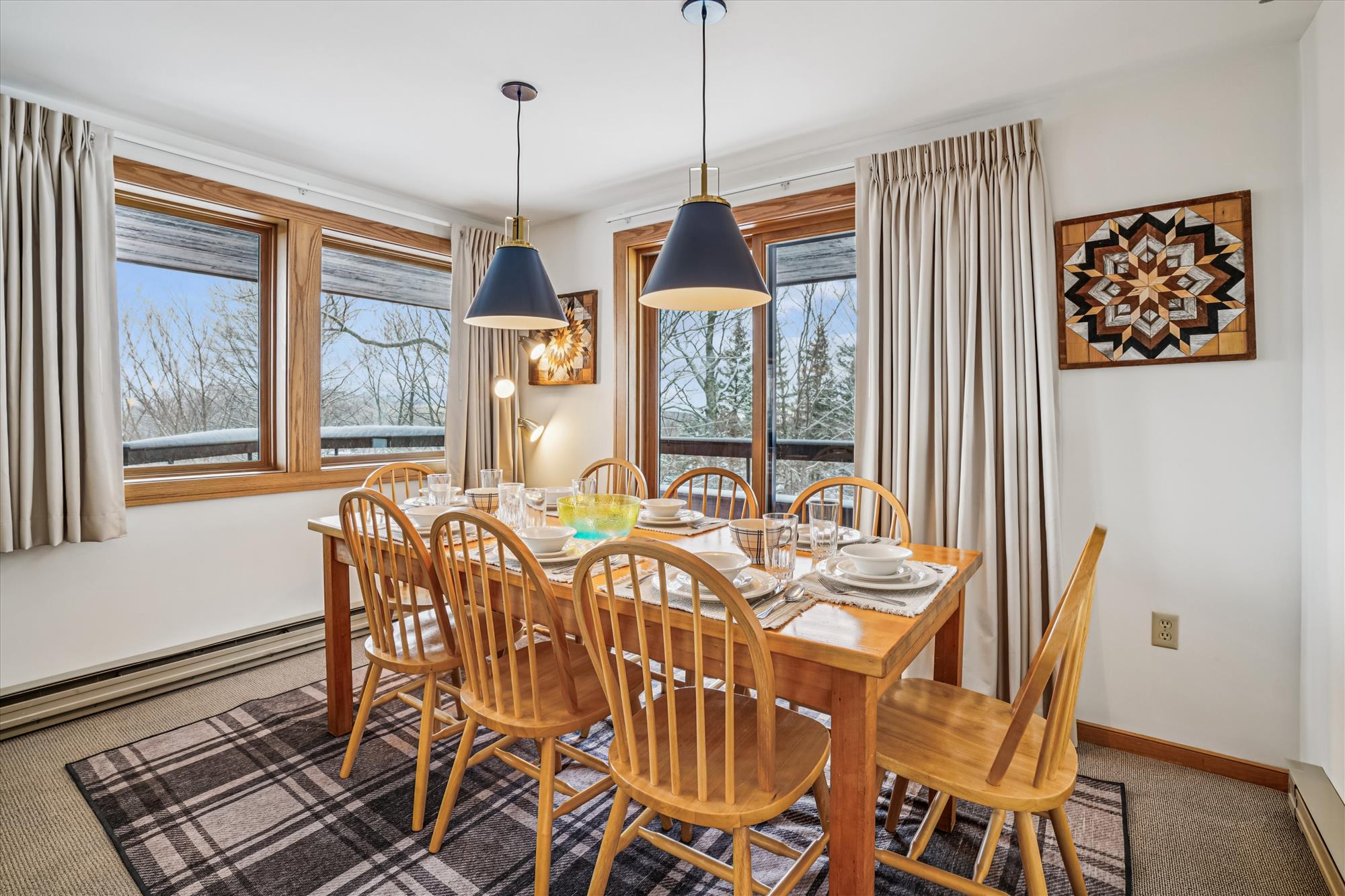 Dining Area with Balcony Access