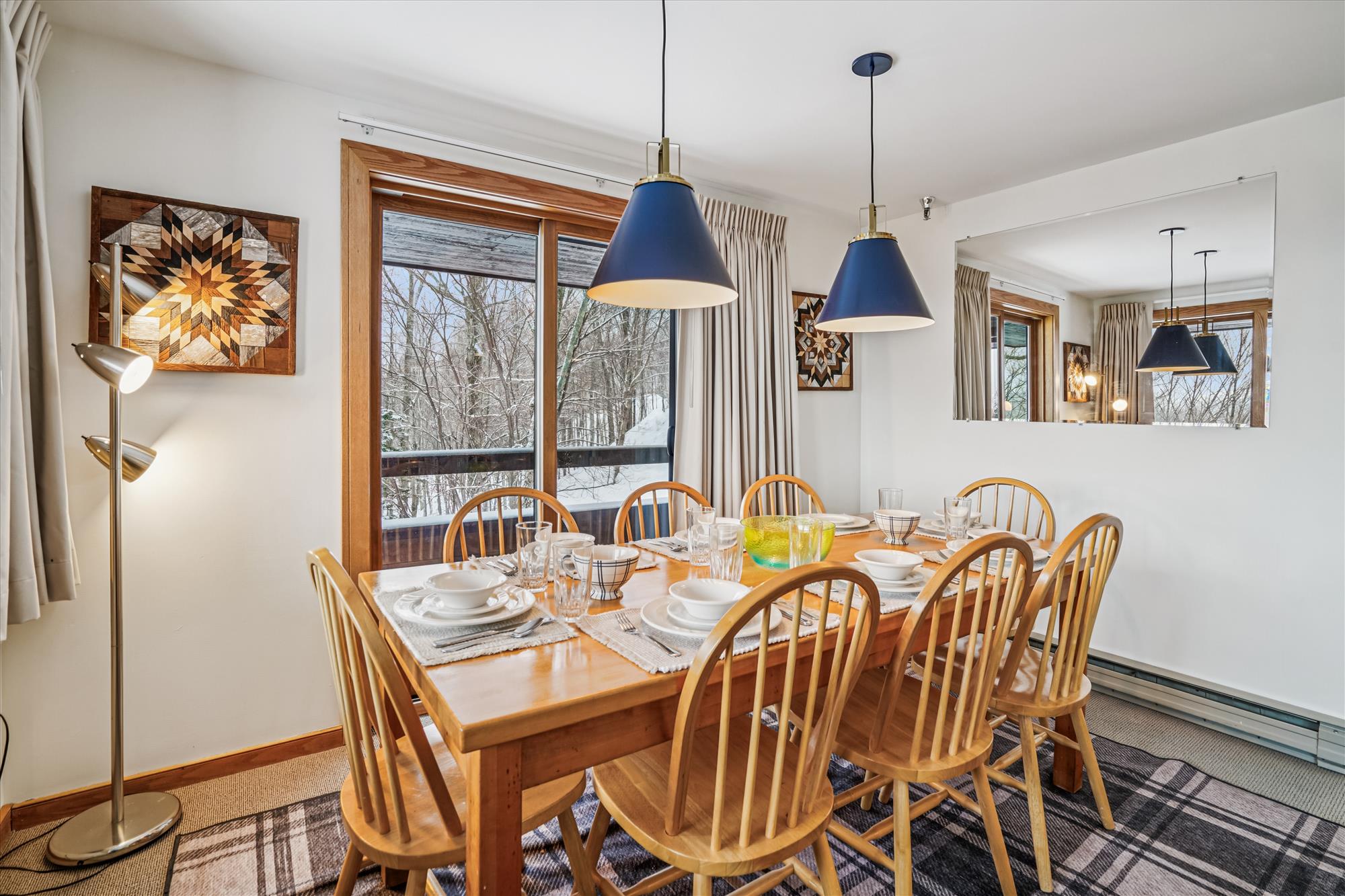 Bright Dining Area with Mountain Views