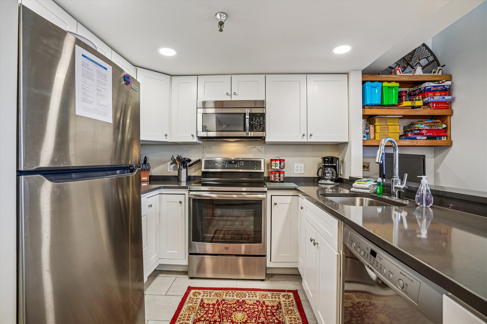 Updated Kitchen with Stainless Steel Appliances