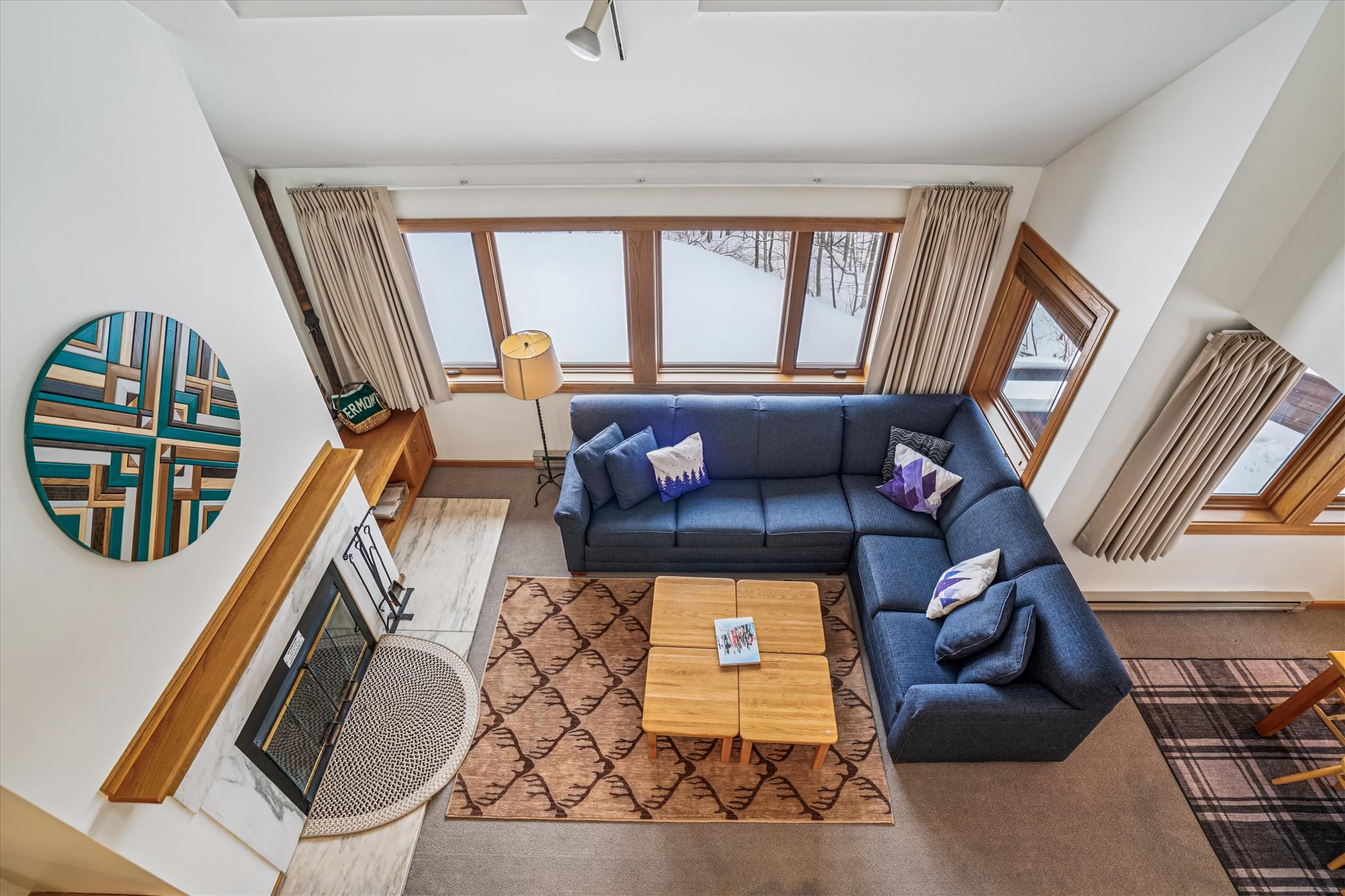 Dramatic Loft View Over Living Space