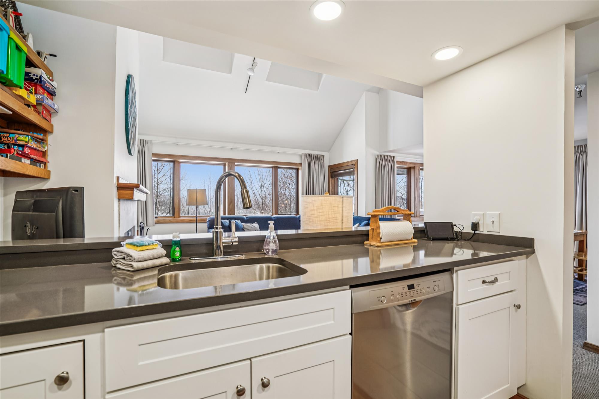 Kitchen with Breakfast Bar & Open Sightlines
