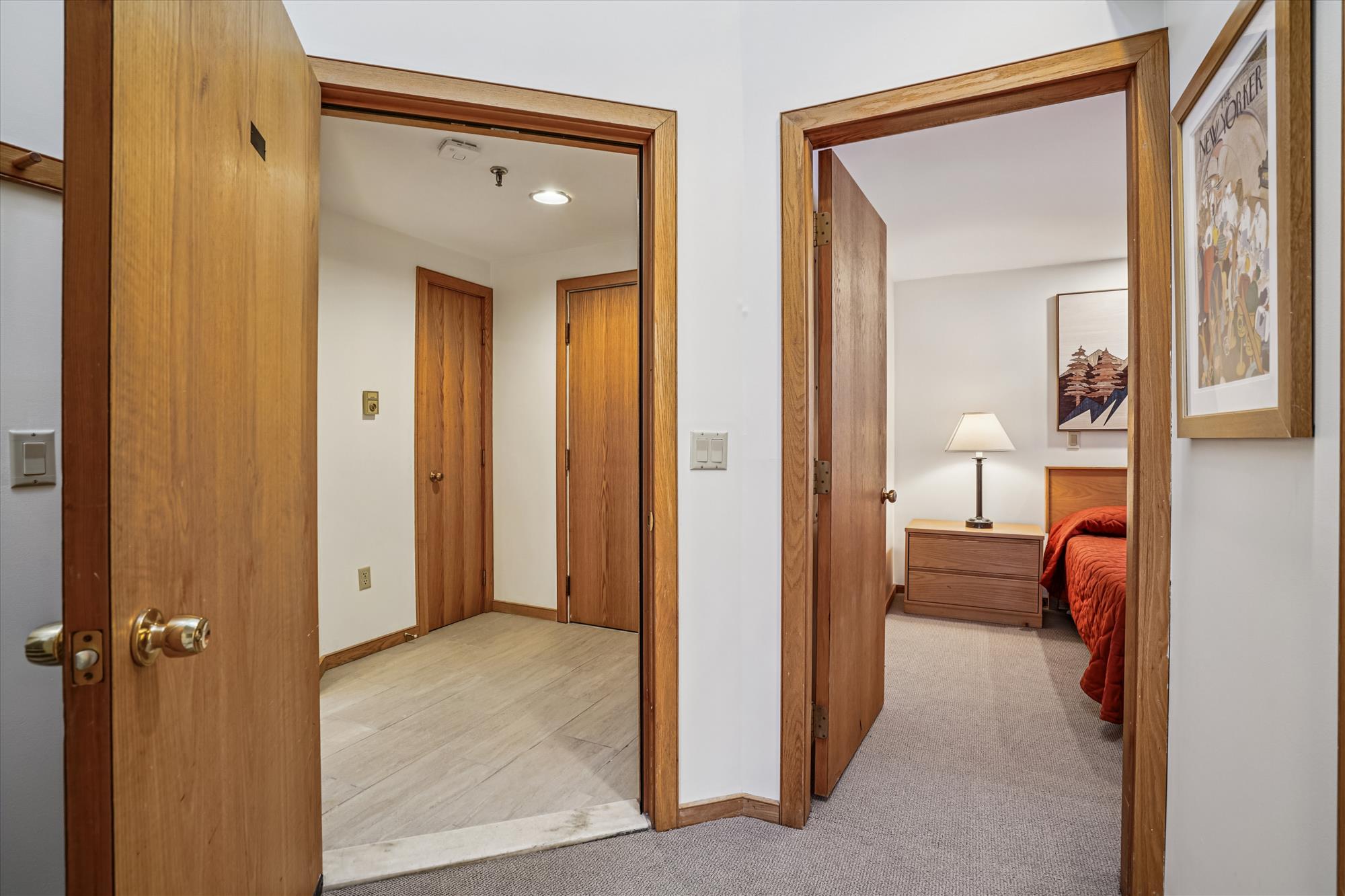 Hallway with Bedroom Access