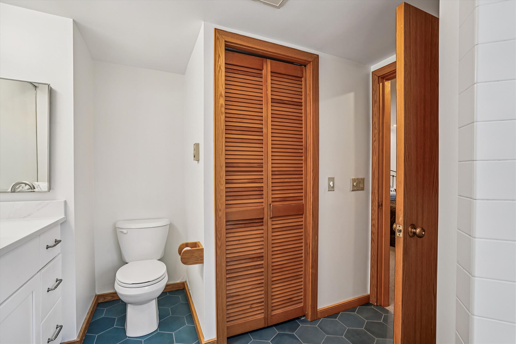 Bathroom with Storage Closet