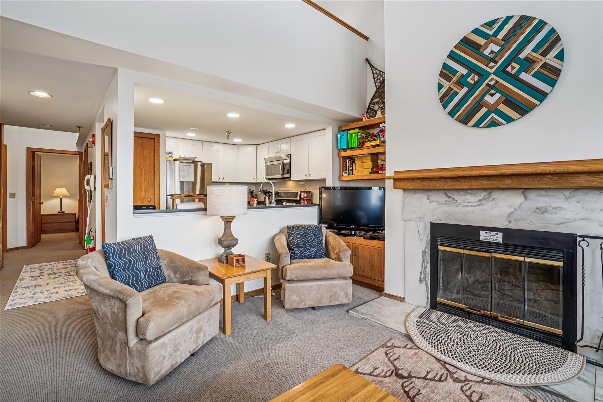 Comfortable Fireplace Sitting Area