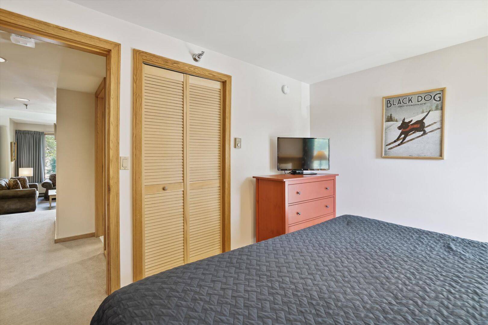 Bedroom with TV
