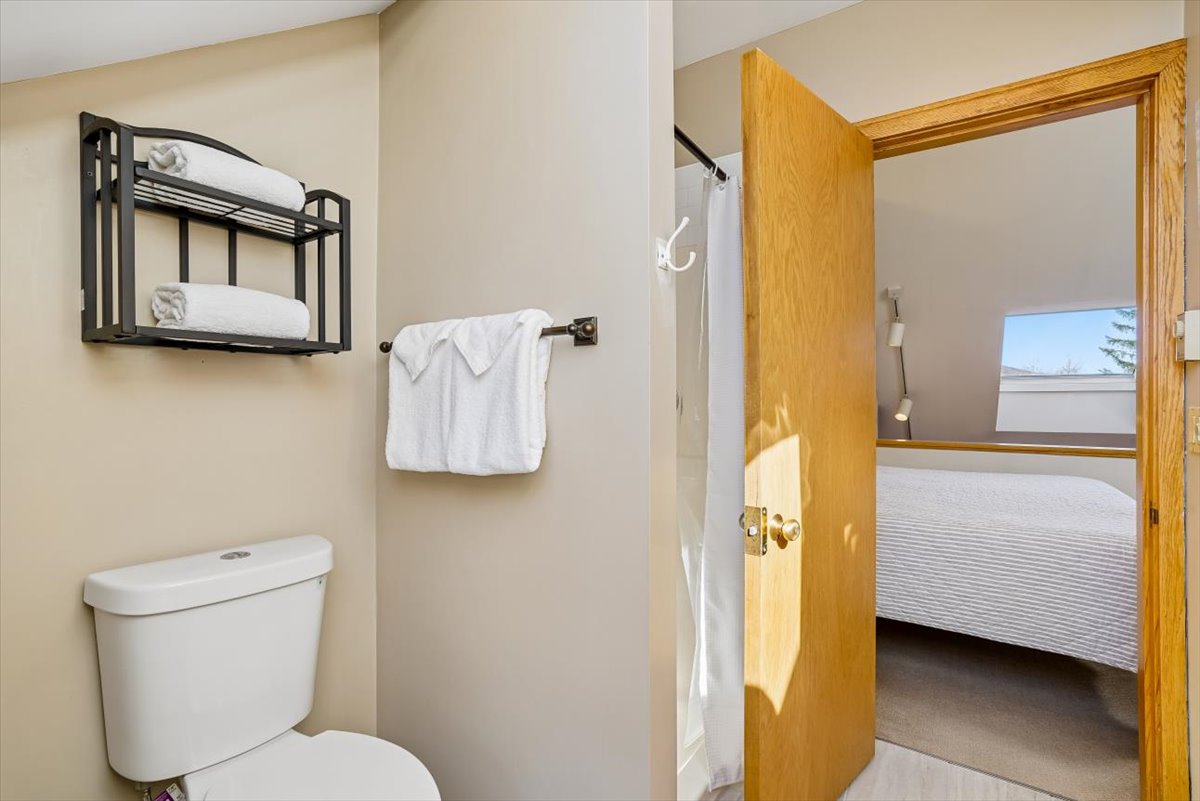 Bathroom Convenience Just Steps Away