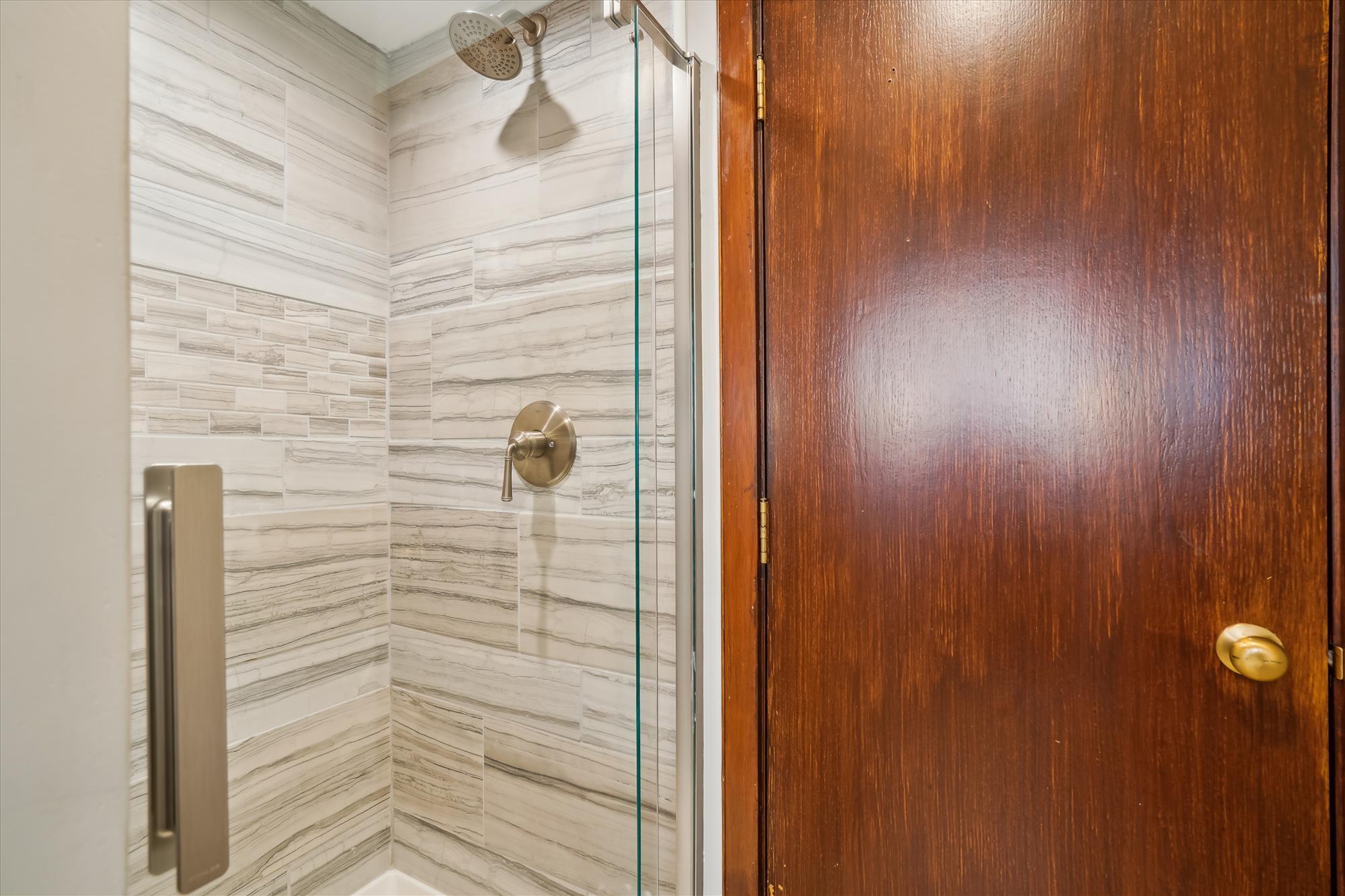 Walk-In Tiled Shower