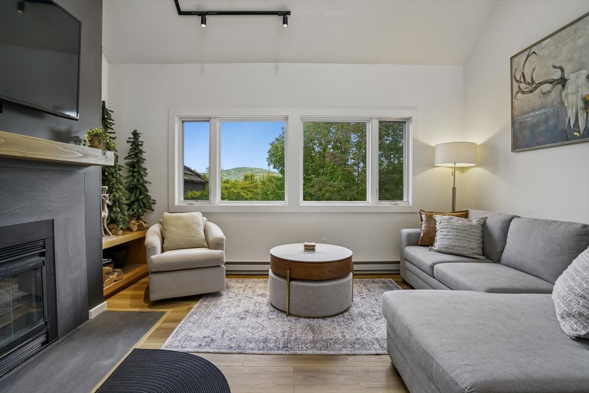 Living Room with Mountain Views