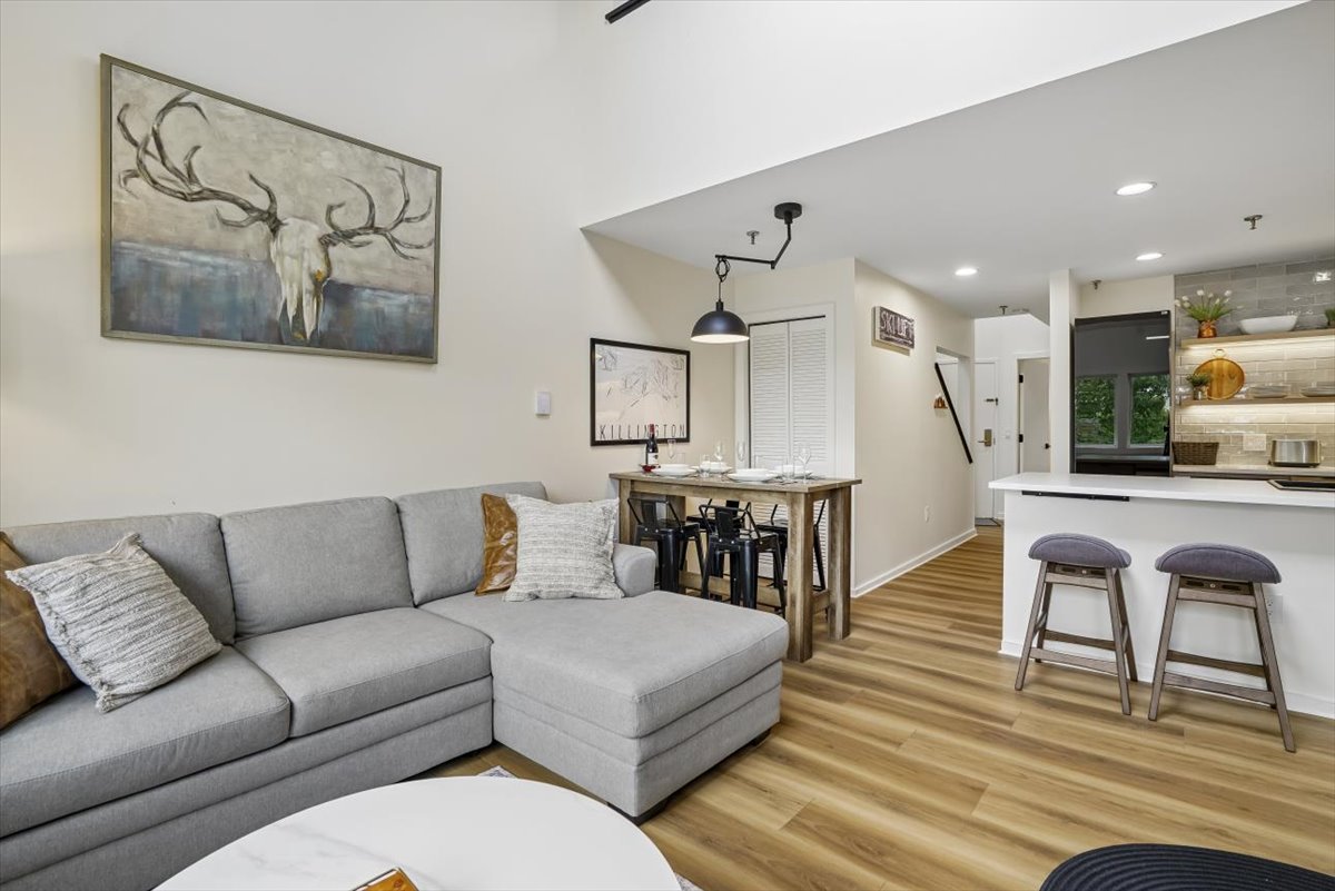 Open Living and Dining Area