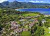 An aerial view of Hanalei Bay Resort and the location of this luxurious condo.