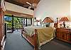 Comfortable king sized bed with great views and private lanai. 