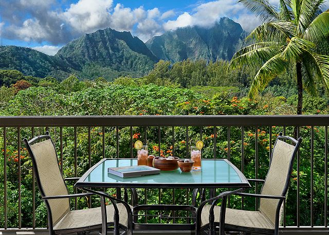 Amazing views from one of the two private lanais.