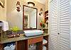 Full bathroom just off the kitchen area.
